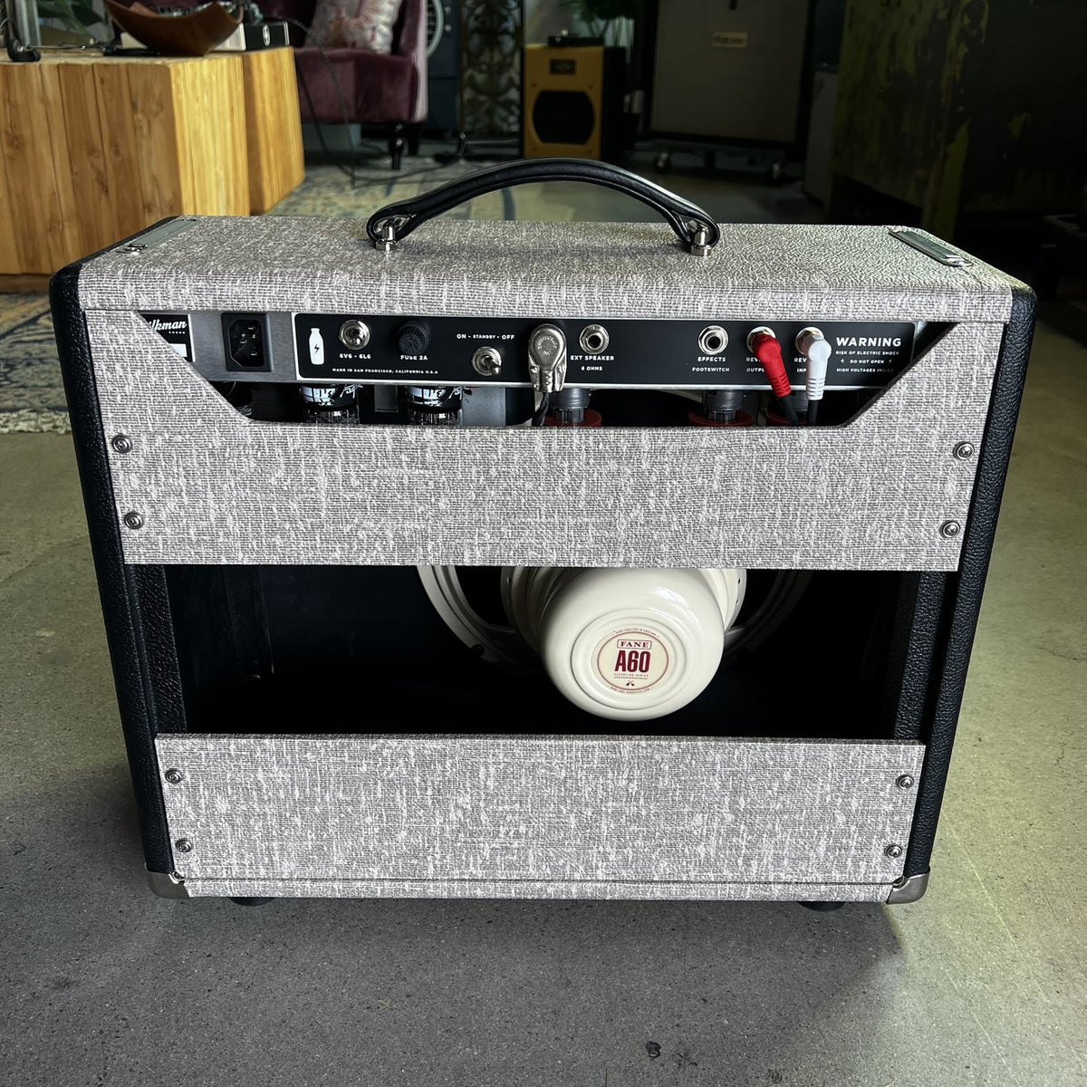 Milkman Sound 20W Creamer, Two Tone Black, Fane A60