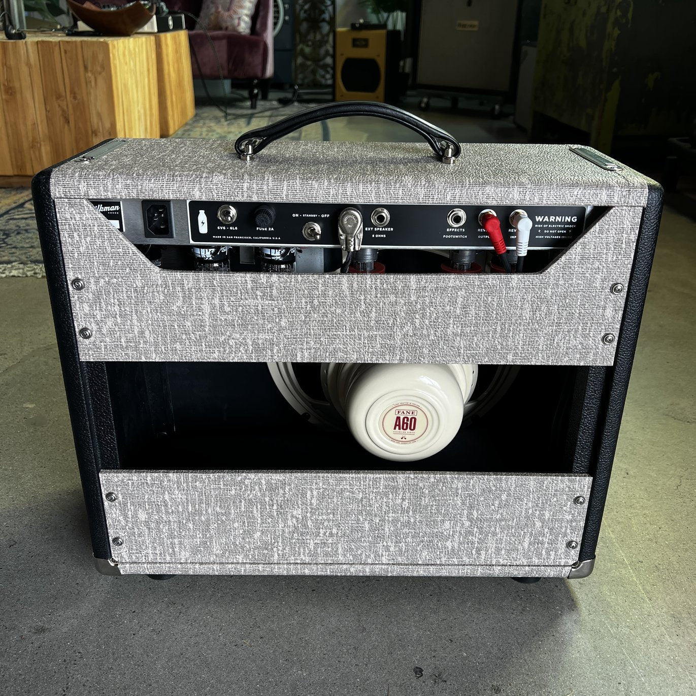 Milkman Sound 20W Creamer, Two Tone Black, Fane A60