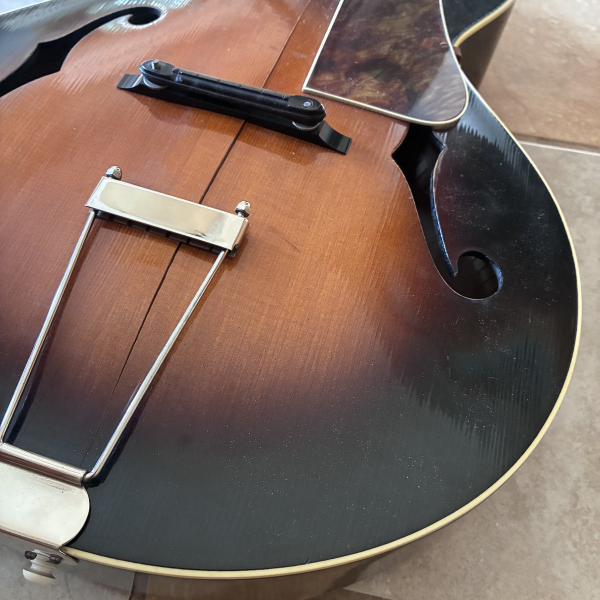 Vintage 1930’s Montgomery Ward Archtop Guitar & Case