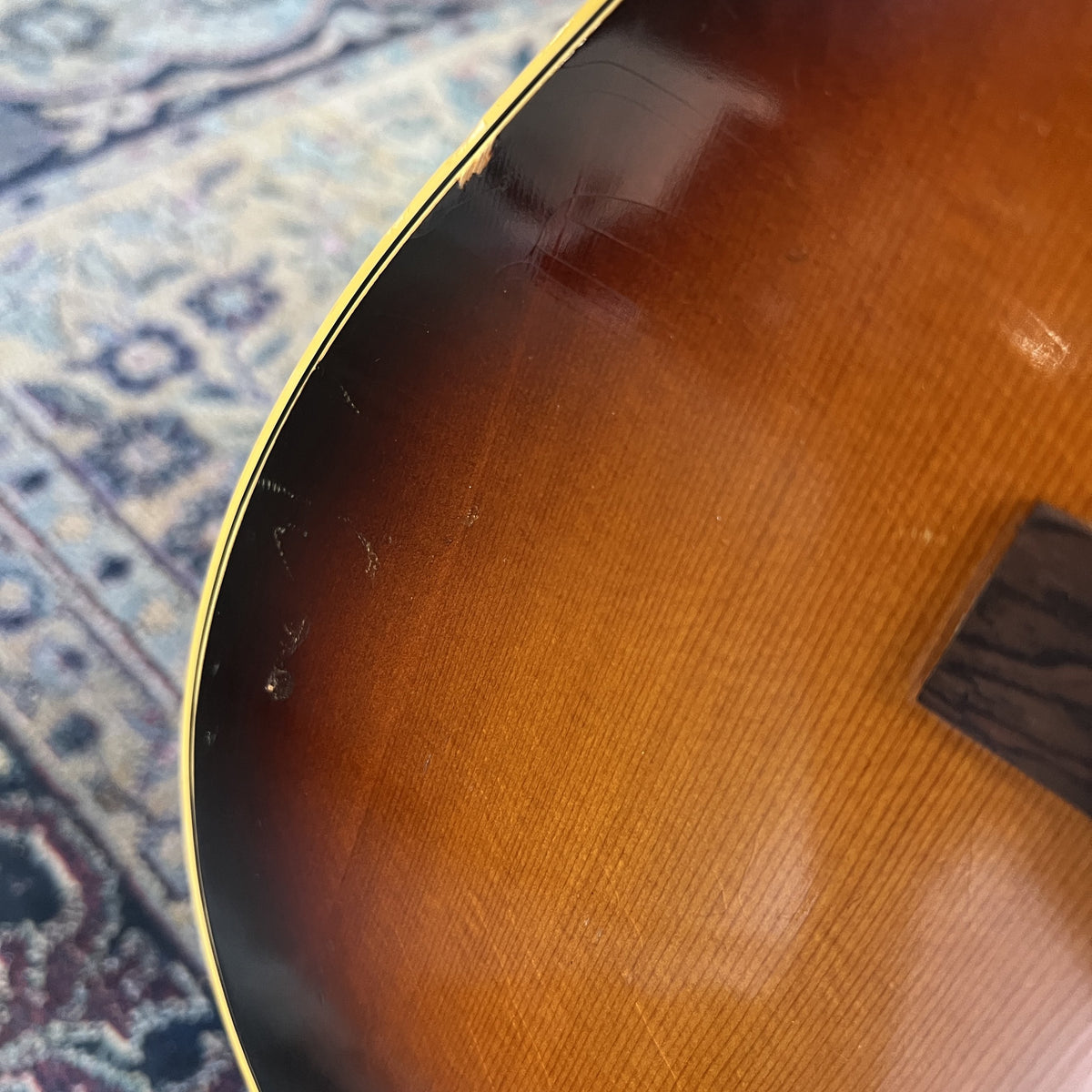 Vintage 1968 Gibson B-25 Acoustic Guitar – Sunburst (Original Case)