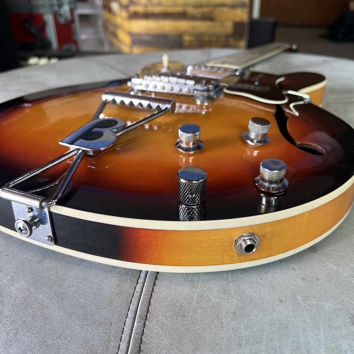 Vintage Baldwin 706 Hollowbody Electric Guitar (1967-1970) – Sunburst, Made in Italy