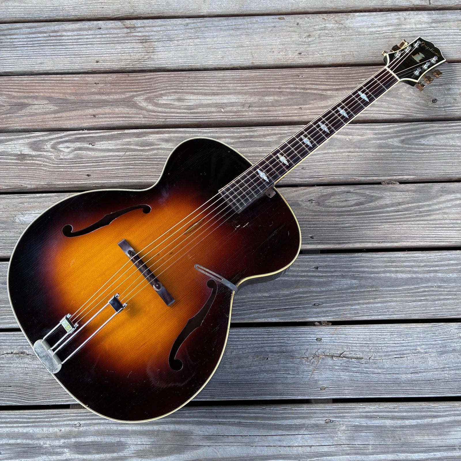 Vintage 1951 Epiphone Triumph Archtop Acoustic Guitar