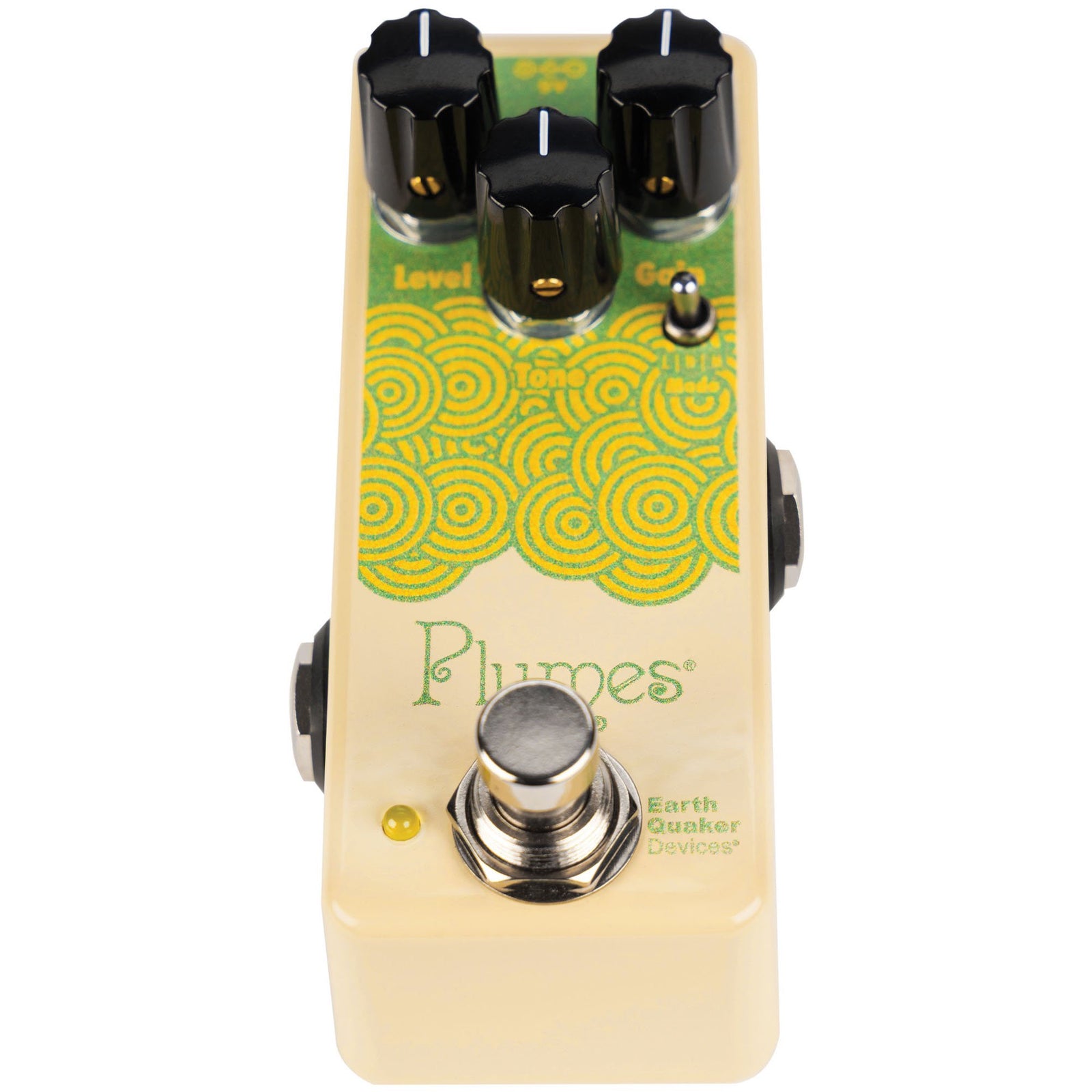 EQD Plumes Jr MOSFET Mod Mini Overdrive Pedal Controls