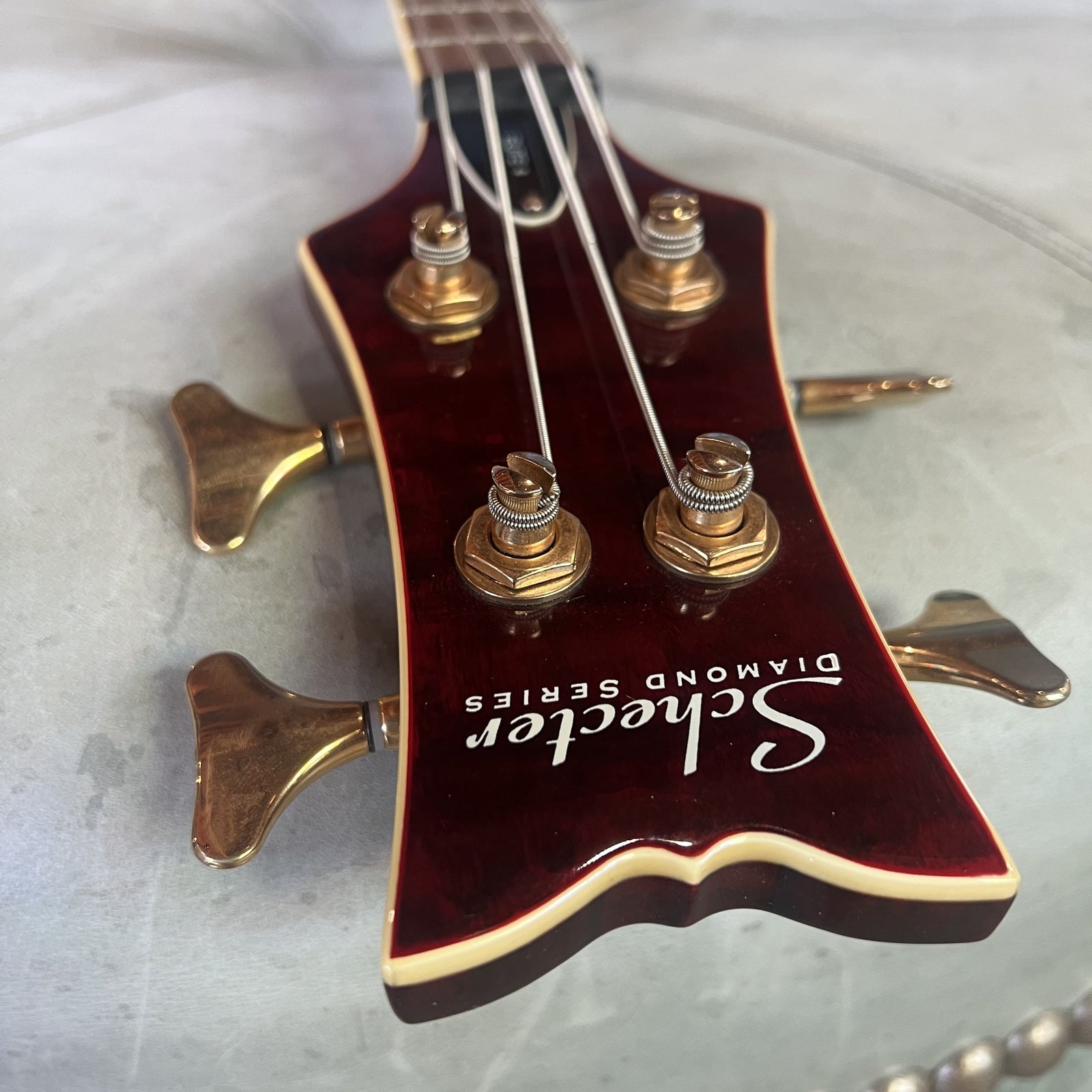 2007 Schecter Diamond Series Elite 4 Bass Guitar - Crimson Red (Crafted in South Korea)