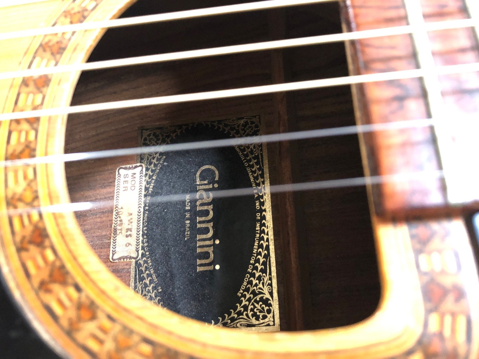 Vintage 1970’s Giannini Craviola Acoustic Guitar w/Case