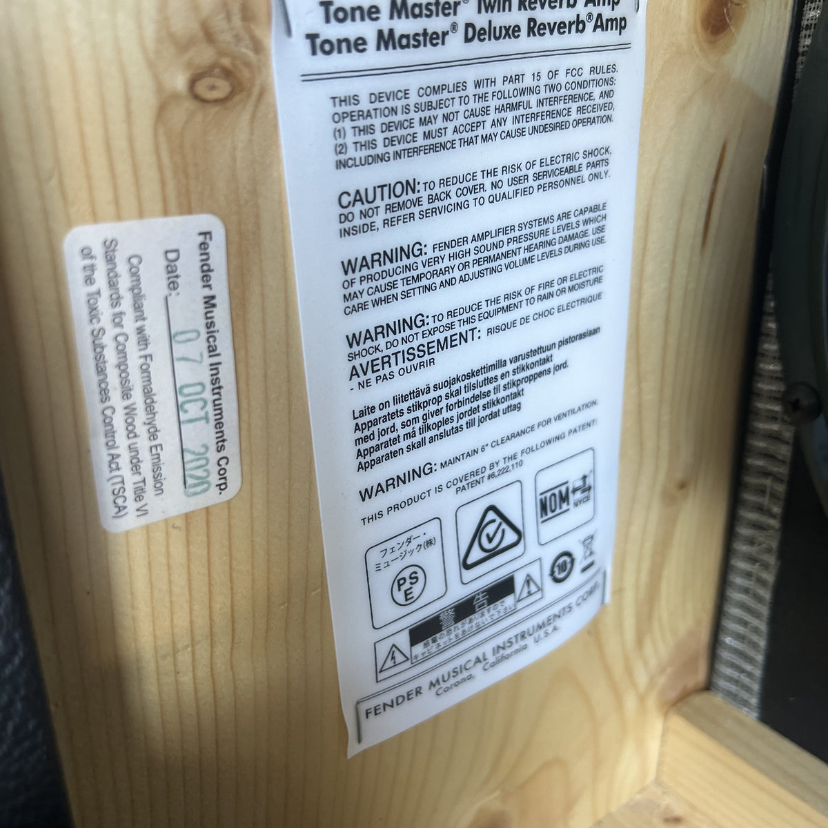 Fender Tone Master Twin Reverb 2x12" 200-Watt Guitar Combo Amp - Black (Excellent Condition)