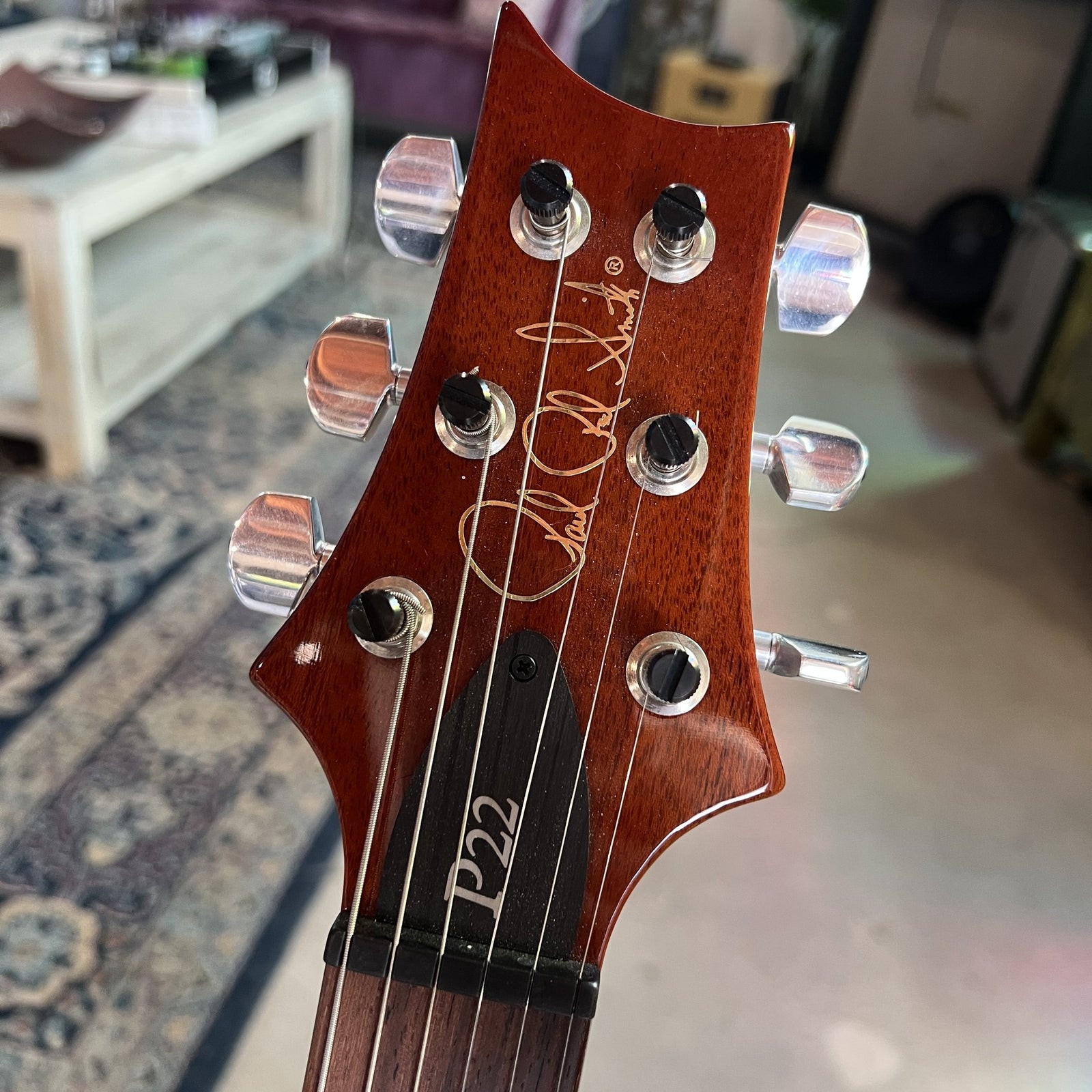 2013 PRS P22 / Custom 22 Piezo Stoptail 10-Top - Orange Tiger