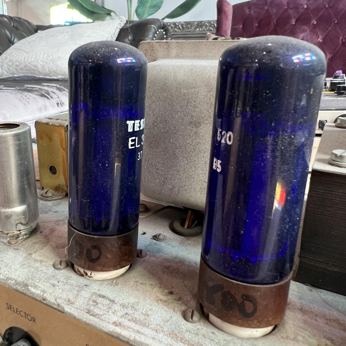 1967 Marshall JTM 50 "Black Flag" Plexi | Original Drake 784-128 & Vintage Tesla Blue Glass EL34s