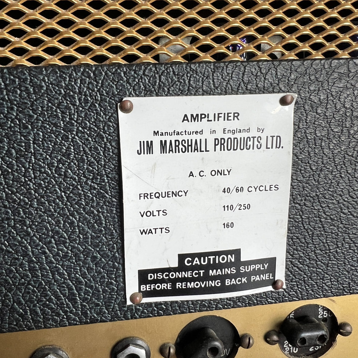 1967 Marshall JTM 50 "Black Flag" Plexi | Original Drake 784-128 & Vintage Tesla Blue Glass EL34s