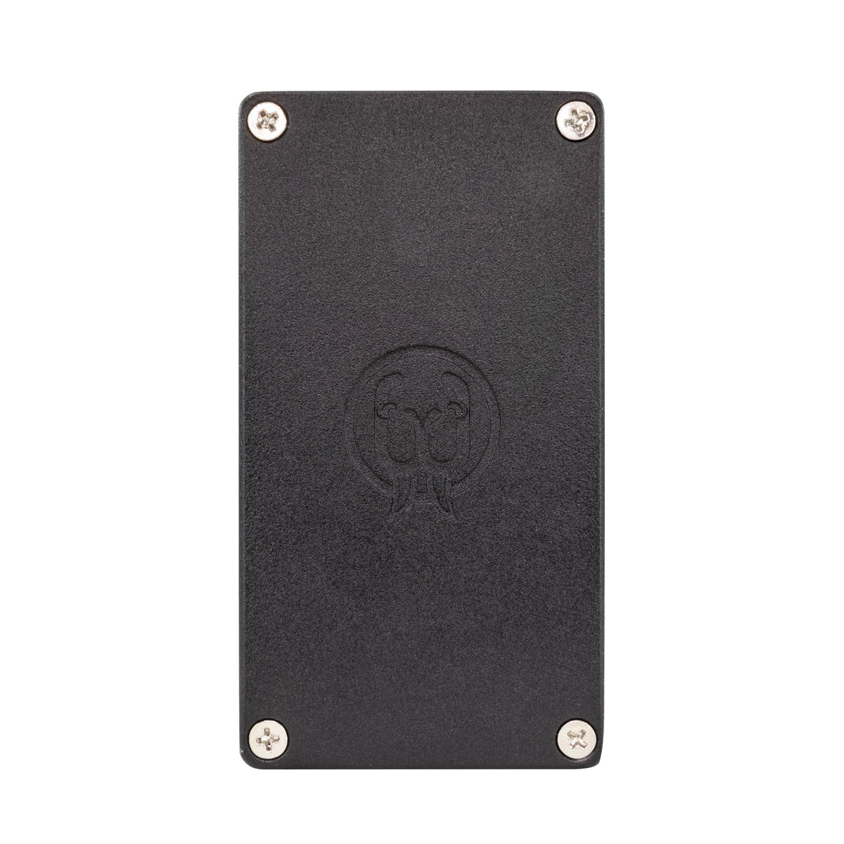 Backplate of the Walrus Audio Fundamental Lo-Fi Delay pedal.
