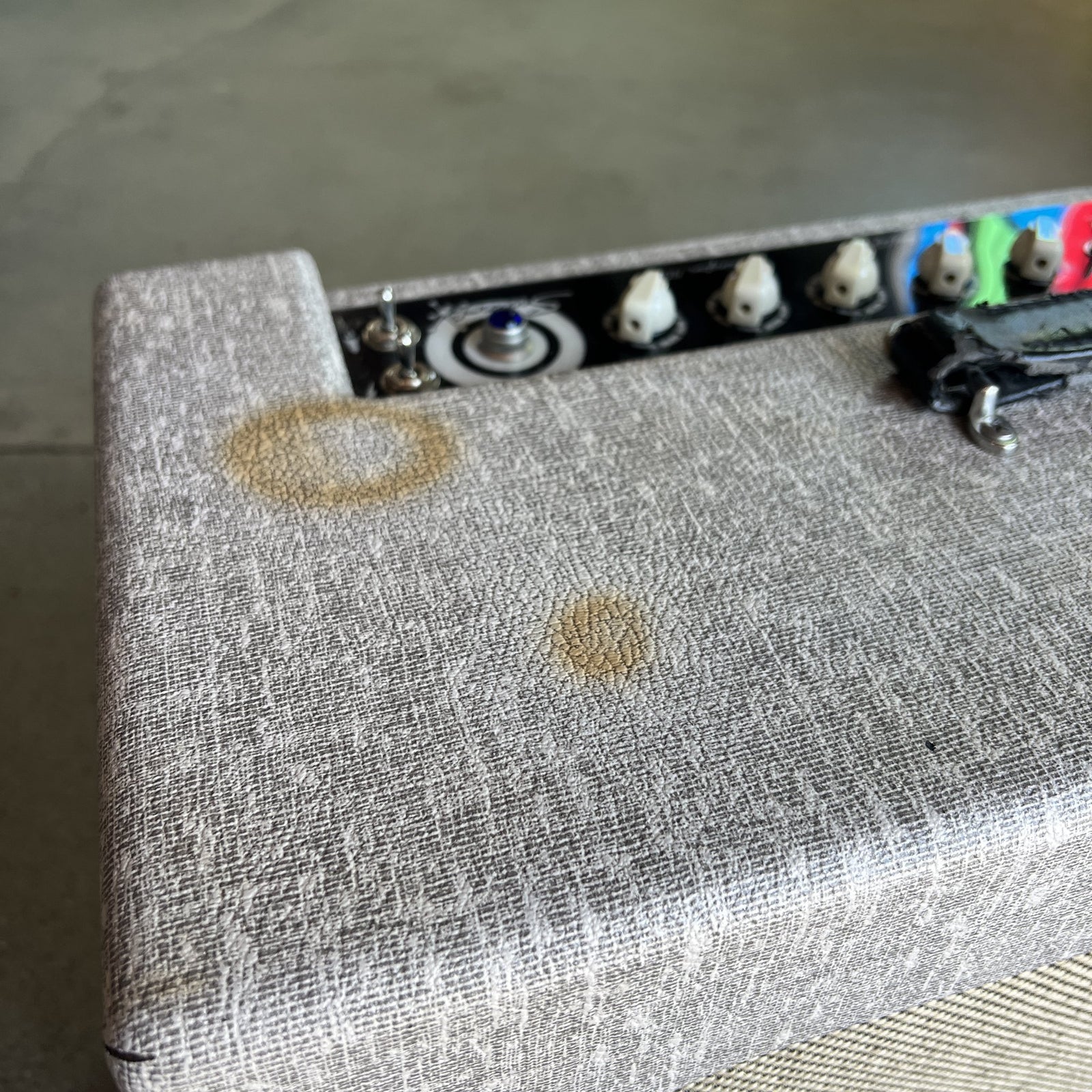 Swart MOD 84 15-Watt Hand-Wired Tube Combo Amp – Brown Western Stripe (w/ Night Light Jr. Attenuator)