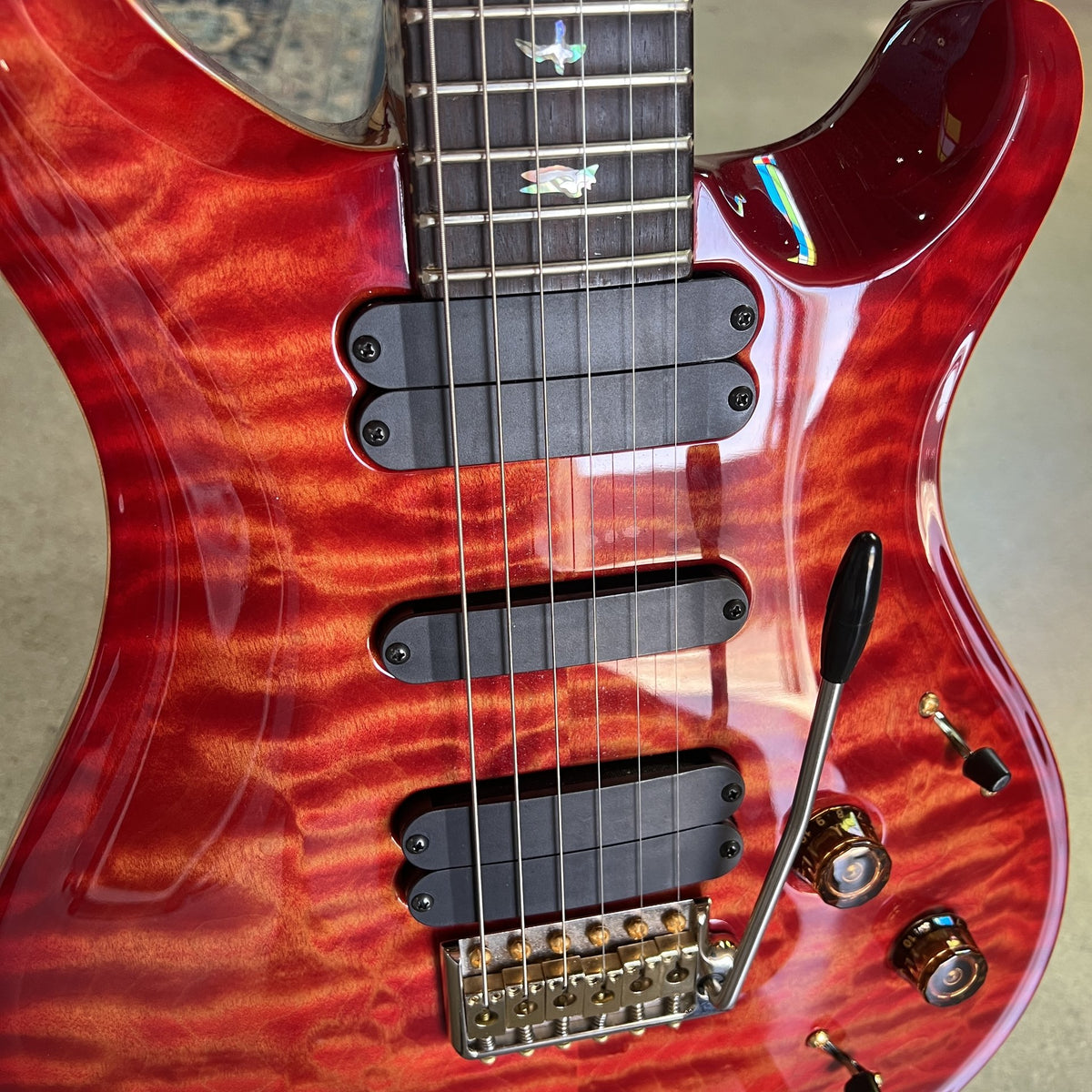 PRS 513 Wood Library 10 Top - 2019 - Blood Orange