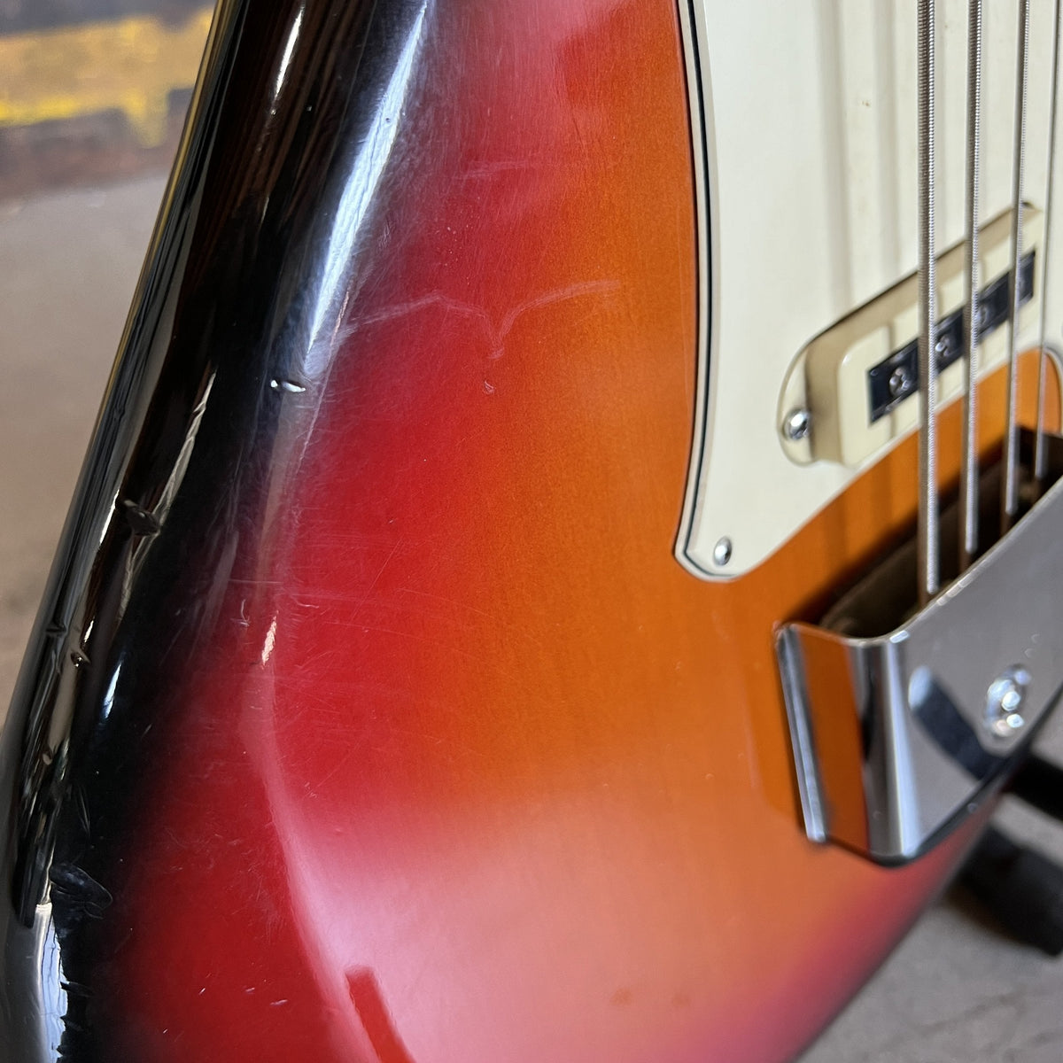 1967 Yamaha SB-5A Bass Guitar, Sunburst Finish