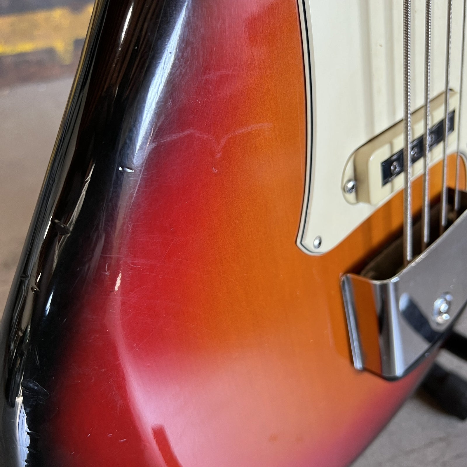 1967 Yamaha SB-5A Bass Guitar, Sunburst Finish