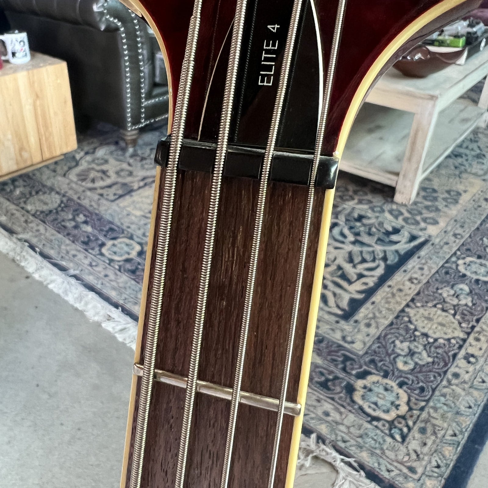 2007 Schecter Diamond Series Elite 4 Bass Guitar - Crimson Red (Crafted in South Korea)