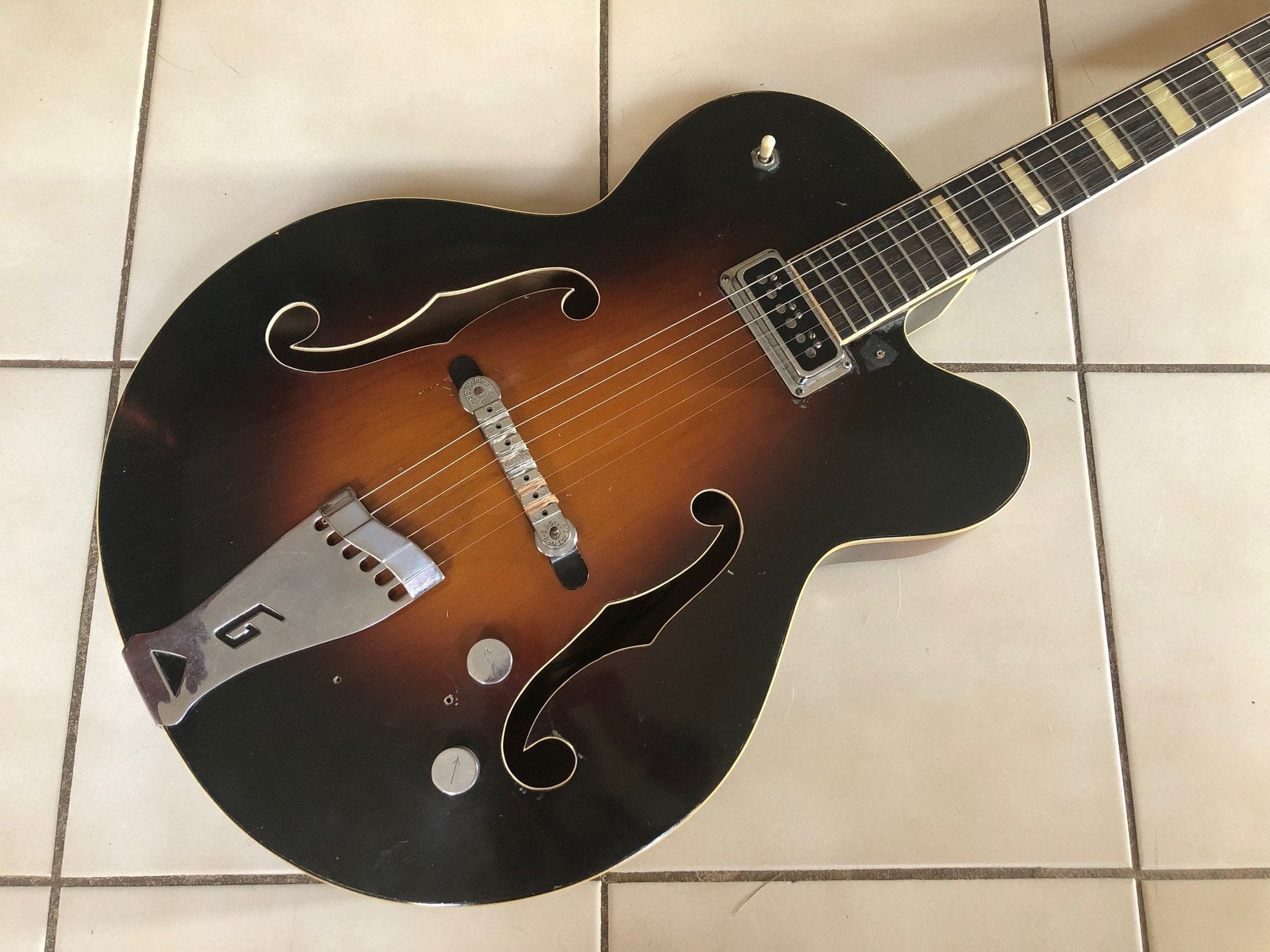 1955 Vintage Gretsch Streamliner Archtop Guitar Tweed Case