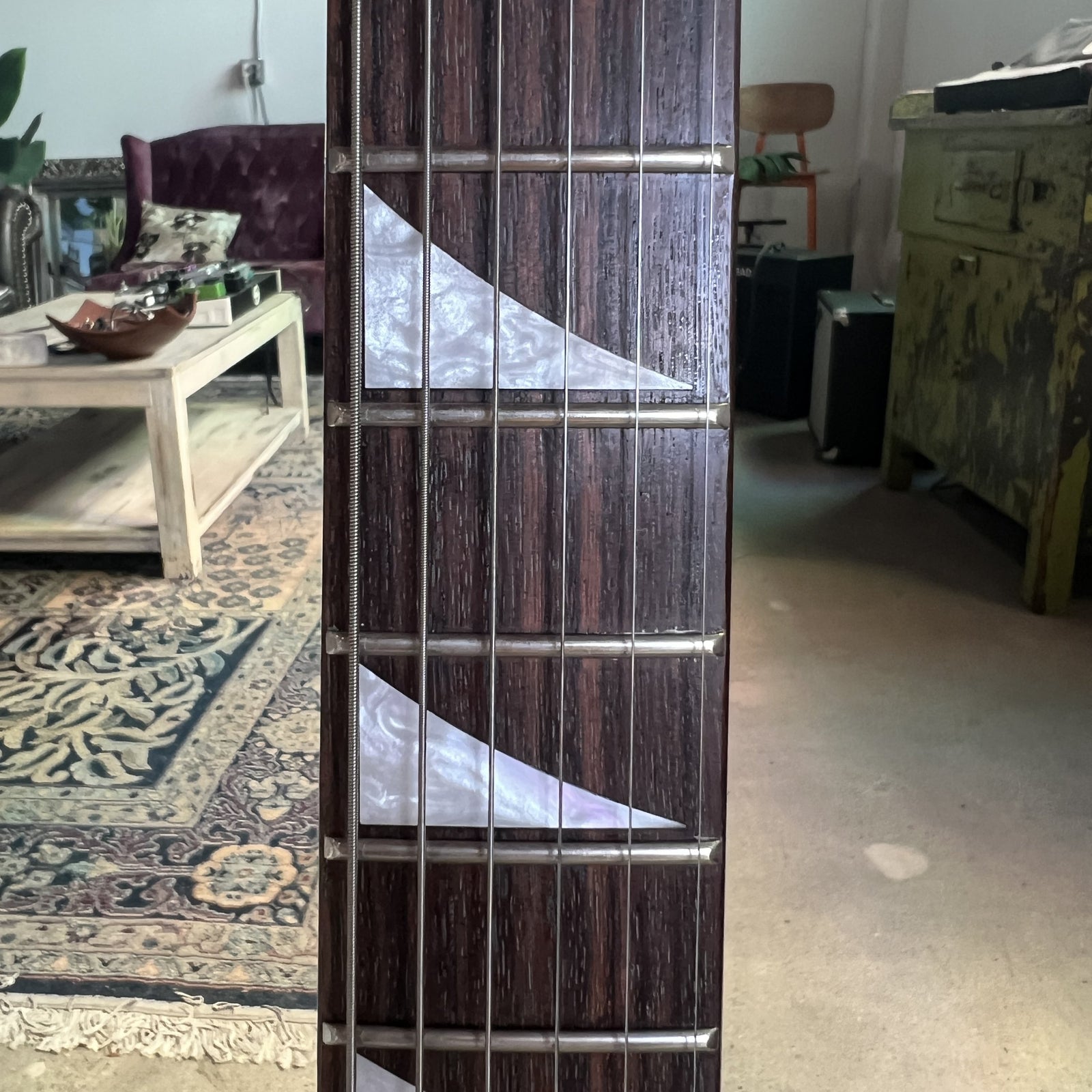 Jackson Pro Series RR5 Randy Rhoads - Made in Japan - Ivory with Black Pinstripes - 2006