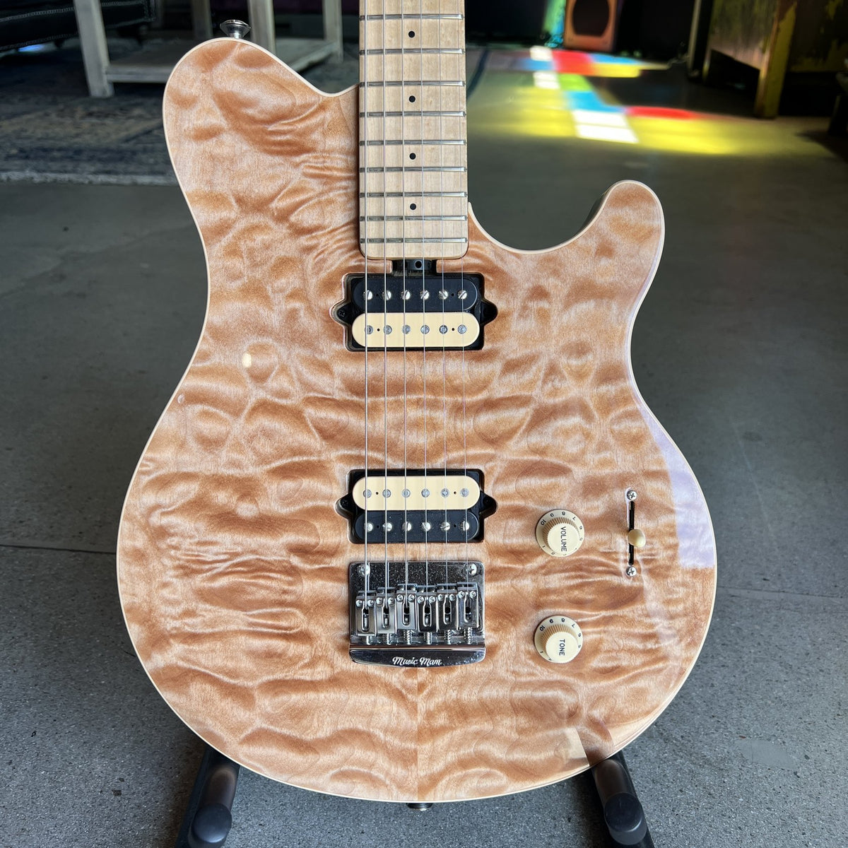 2020 Music Man Axis Super Sport HH Hardtail - Natural Quilt