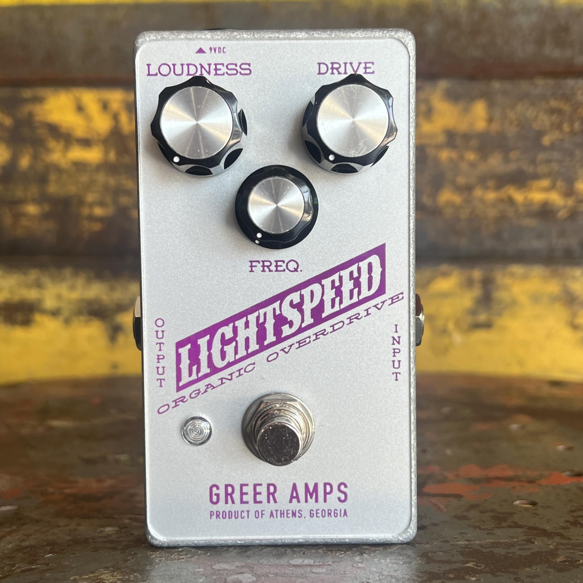 greer pedals Greer Amps Lightspeed Organic Overdrive - Exclusive Silver/Purple Colo