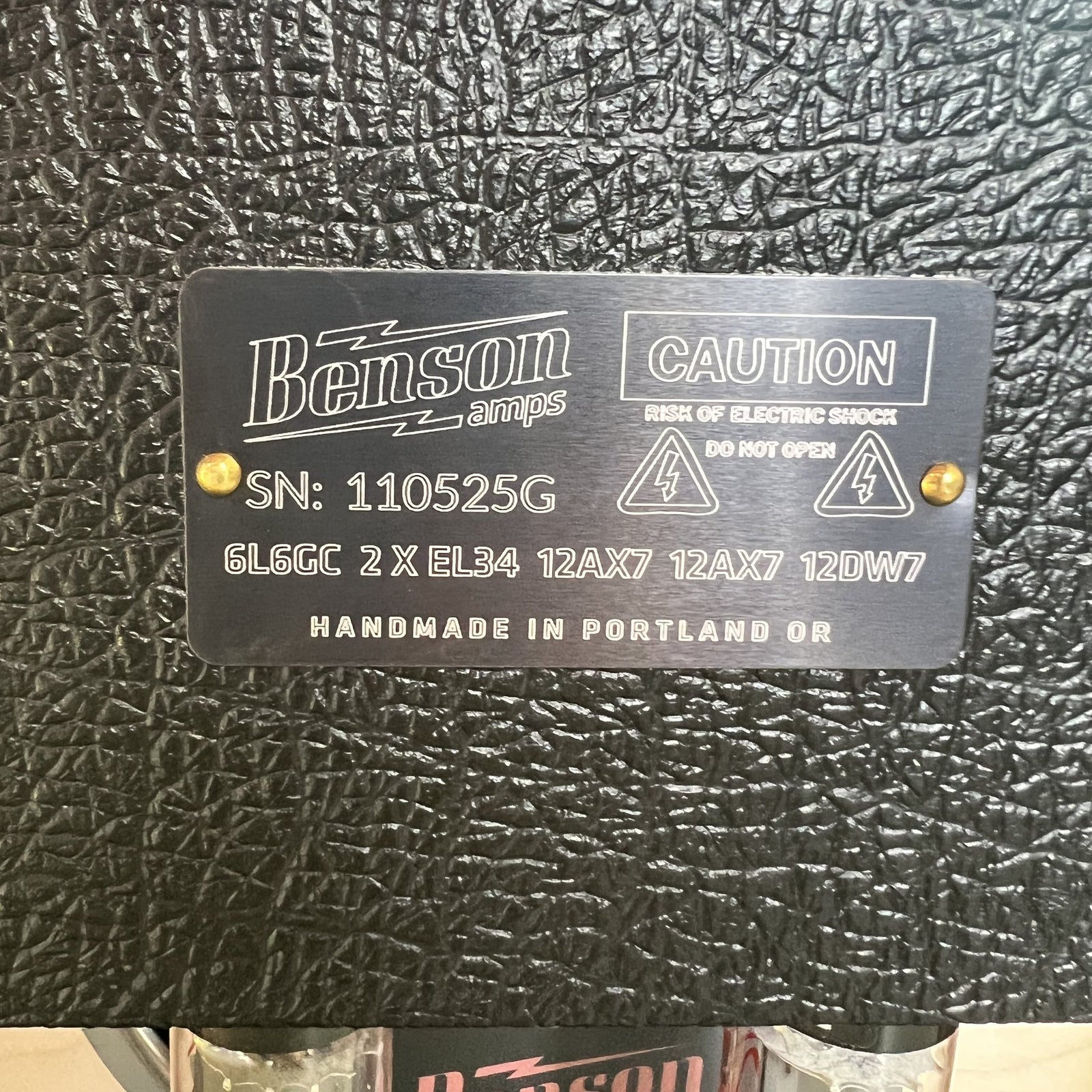 Benson Amps Monarch Reverb Plus - Black / Check