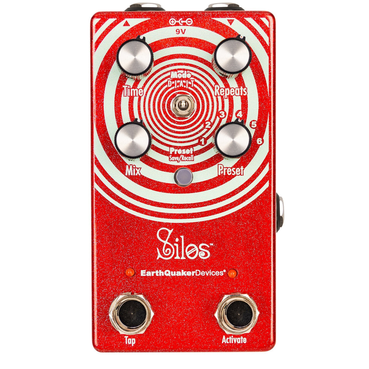EarthQuaker Devices Silos - Sparkle Red - Cottonwood Music Exclusive Color