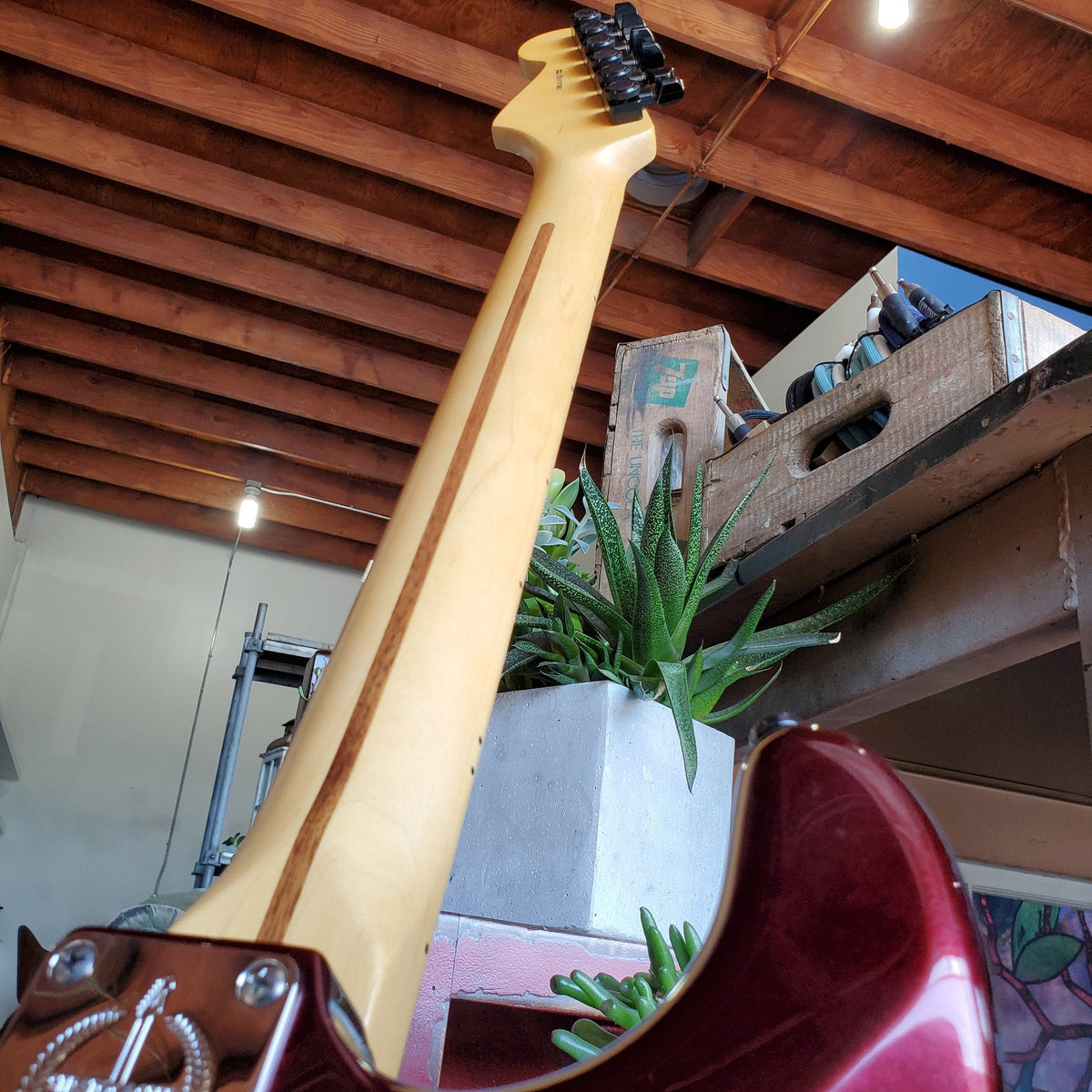2014 Fender American Standard Stratocaster - Bordeaux Metallic