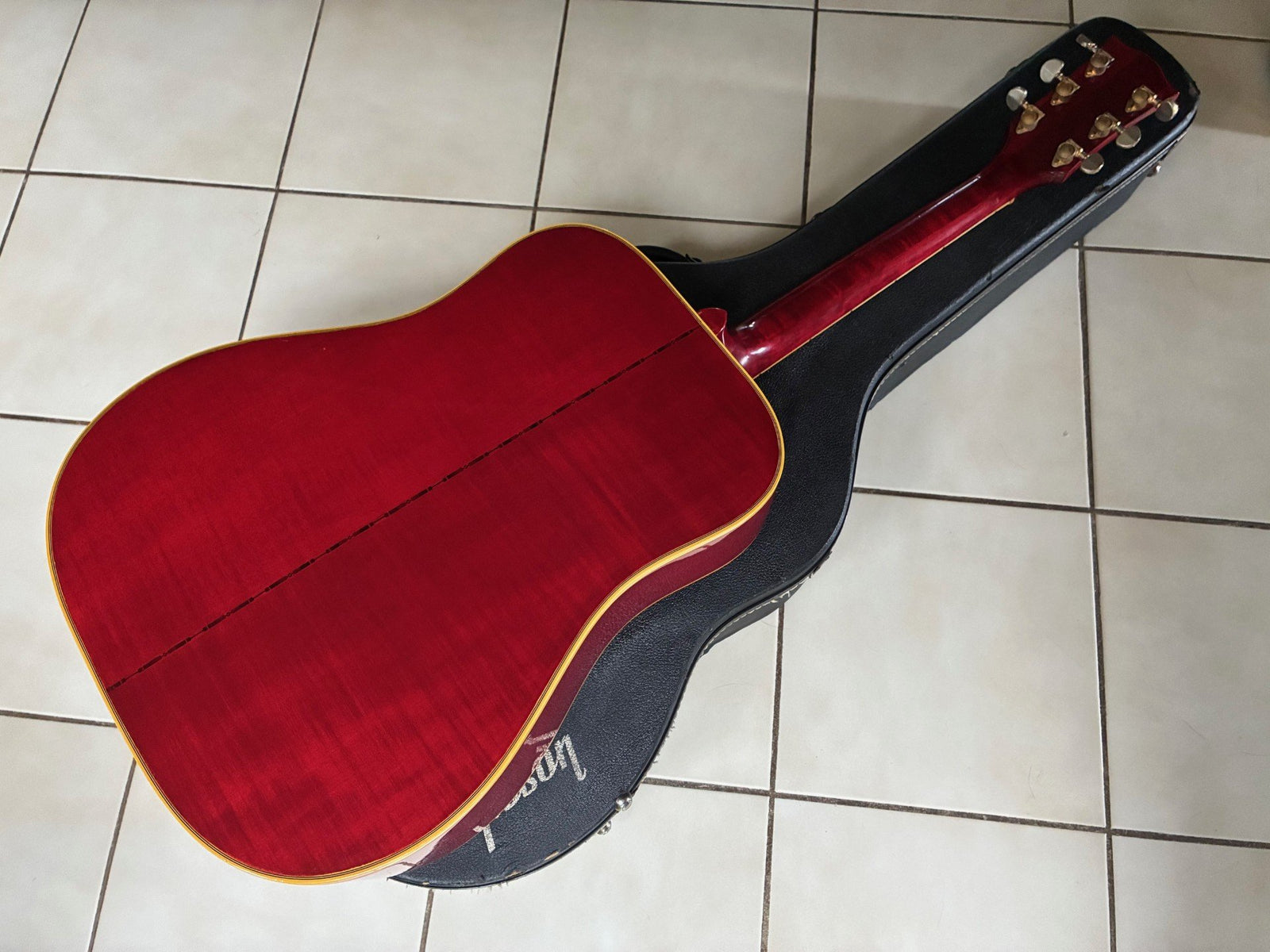 Vintage 1973 Gibson Dove Acoustic Guitar and Case