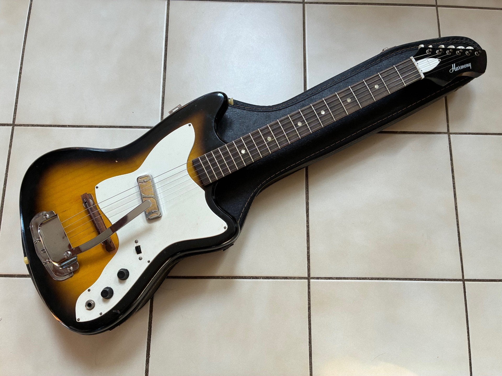 Vintage 1960's Harmony Bobkat Dearmond Gold Foil Pickup