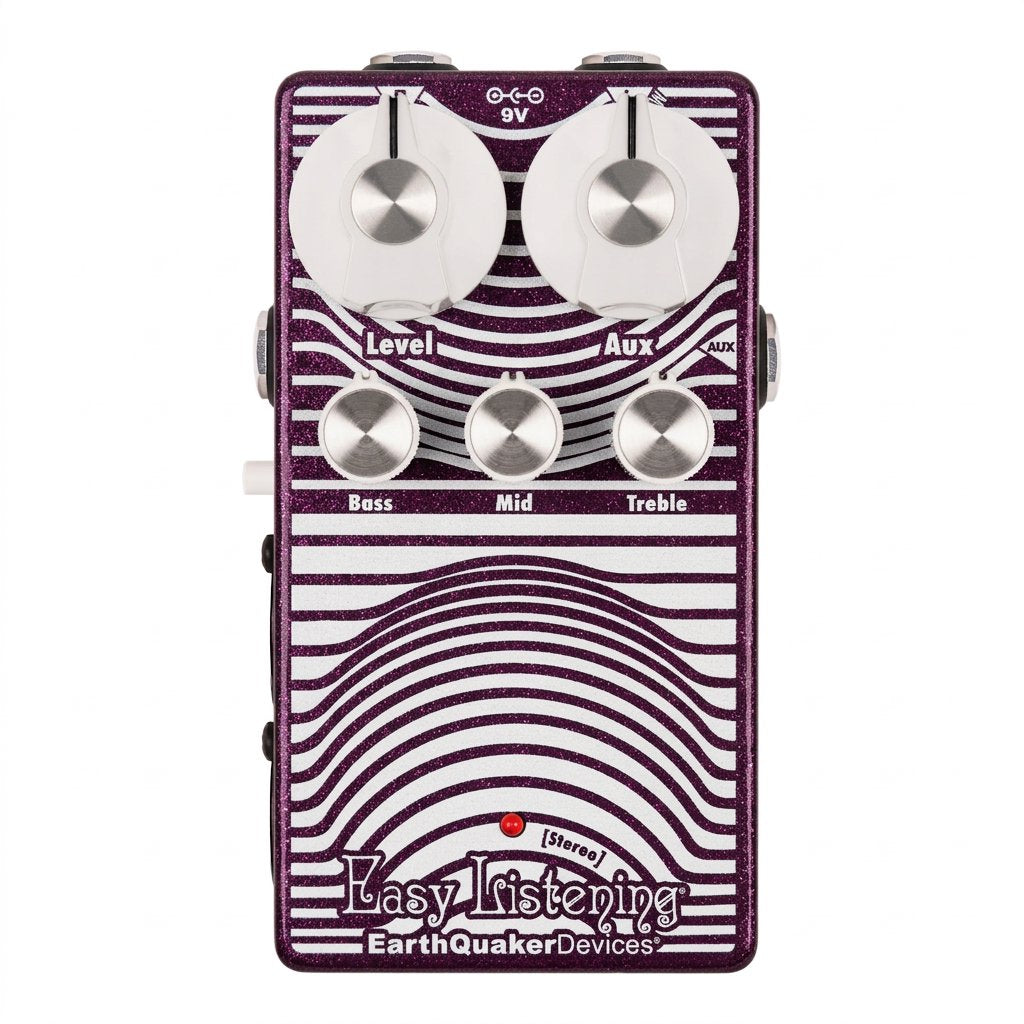 EarthQuaker Devices Easy Listening Stereo Analog Amp Simulator - Purple Sparkle - Cottonwood Music Exclusive Color