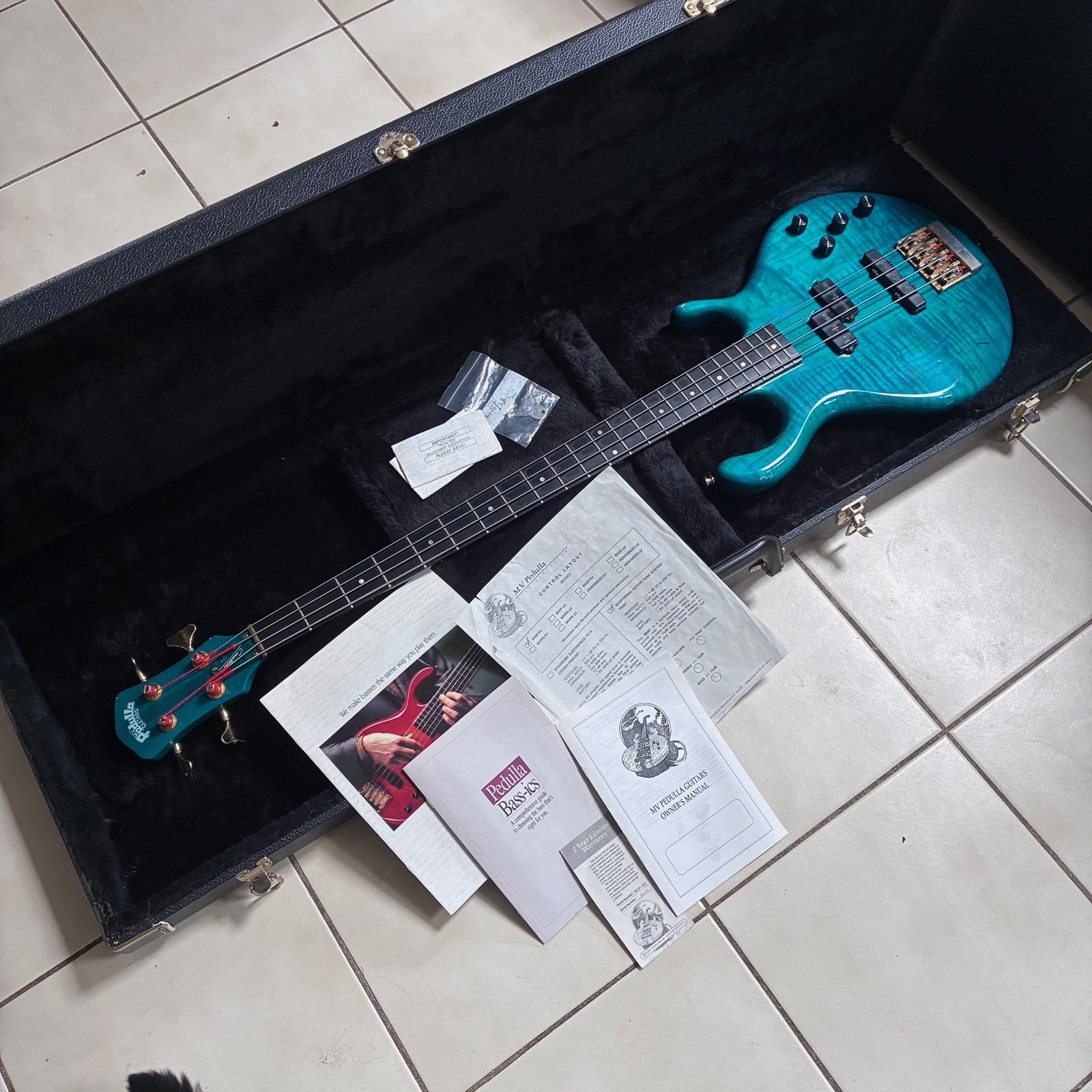 Vintage 1992 Pedulla MVP Bass Guitar and OHSC