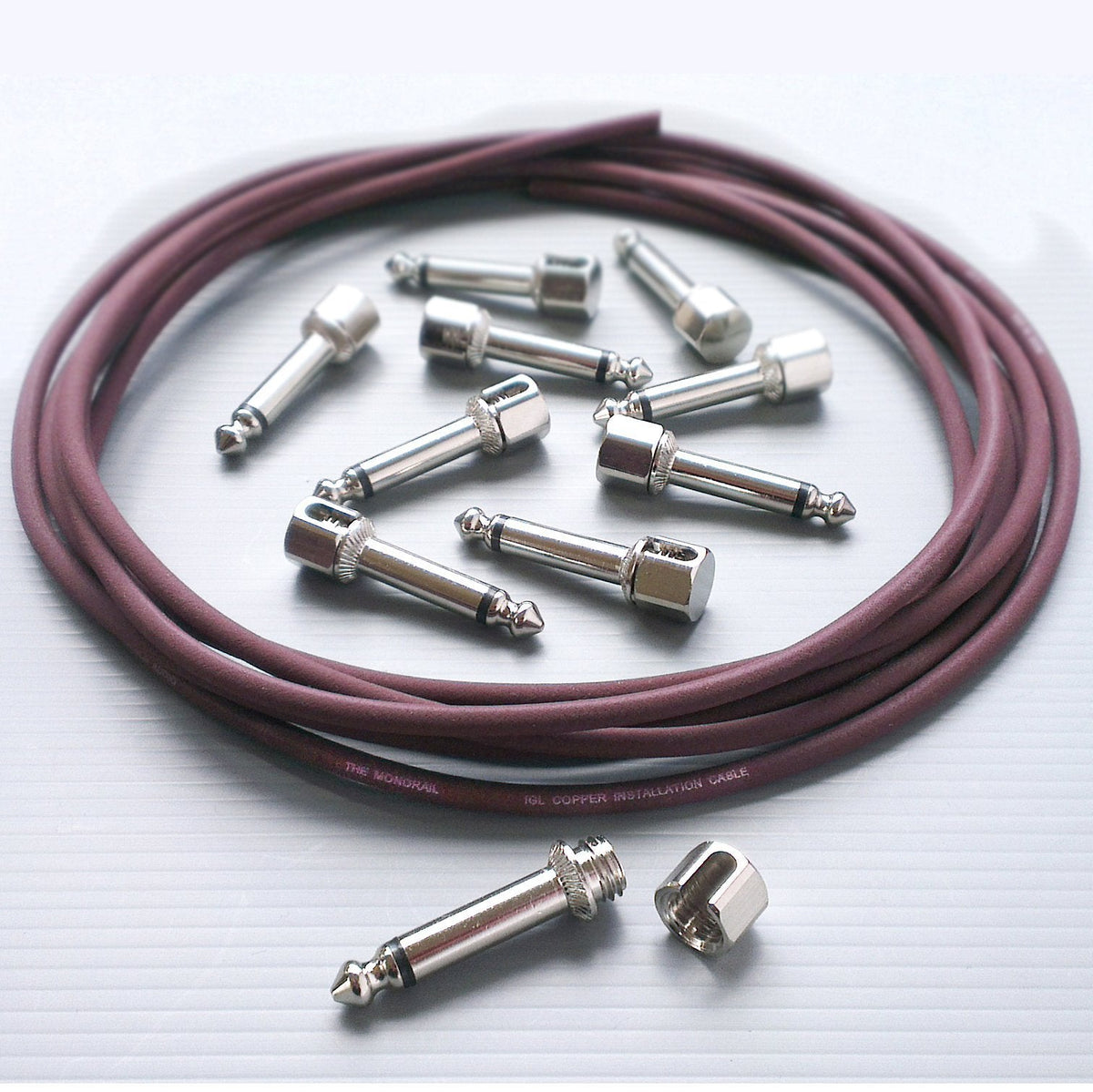Evidence Audio Monorail Signal Cable Kit - 8 SIS R/A Plugs / 5&#39; Cable