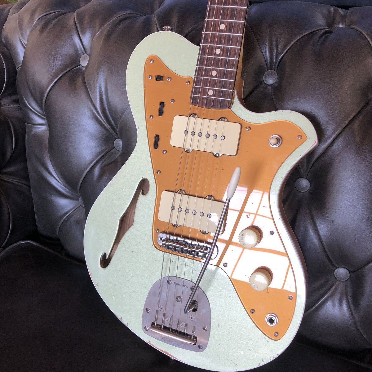 Fry Guitars SID - Misty Metallic Green Checked