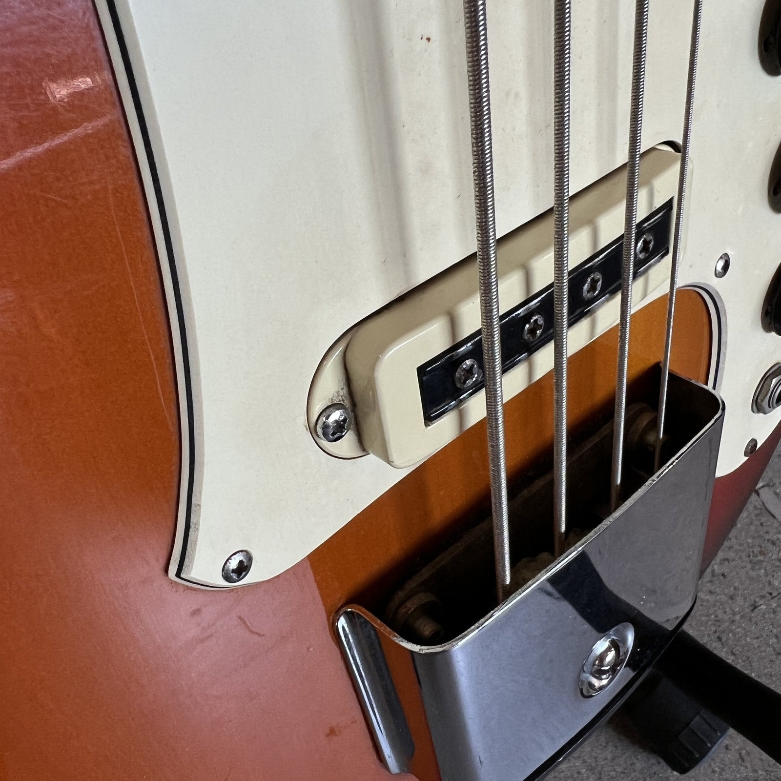 1967 Yamaha SB-5A Bass Guitar, Sunburst Finish