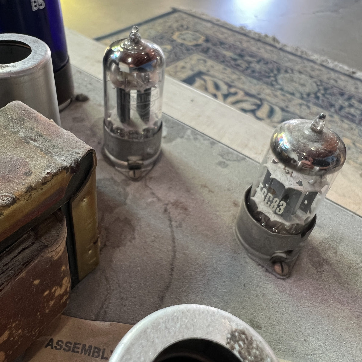 1967 Marshall JTM 50 "Black Flag" Plexi | Original Drake 784-128 & Vintage Tesla Blue Glass EL34s