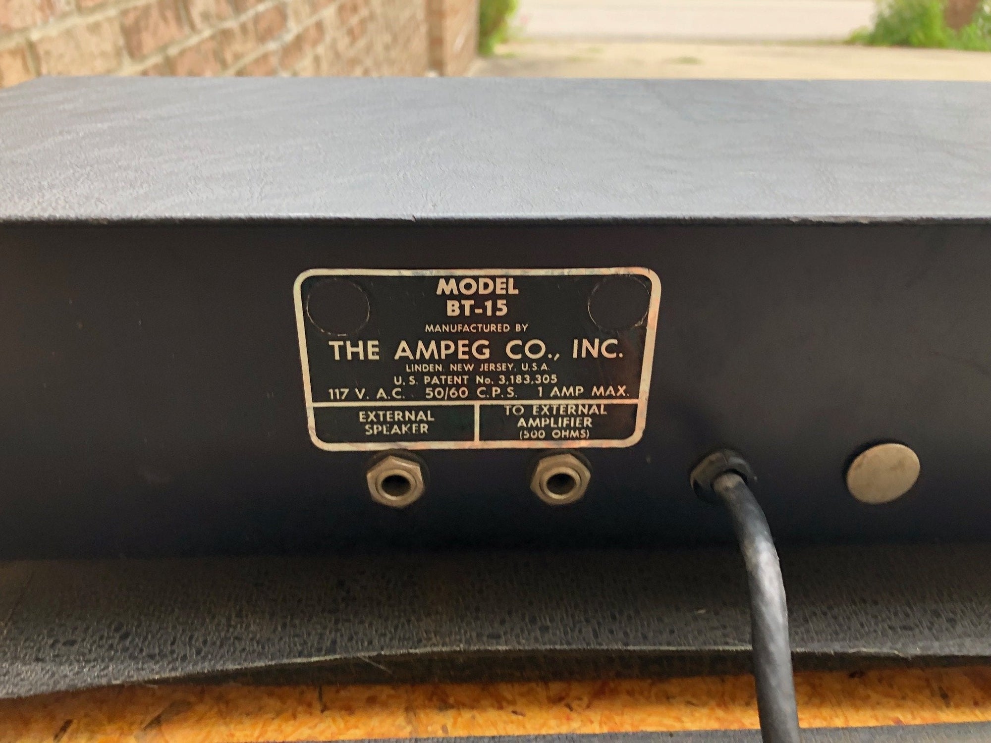 Vintage 1960’s Ampeg BT-15 Portaflex Bass Amplifier w/ Tags