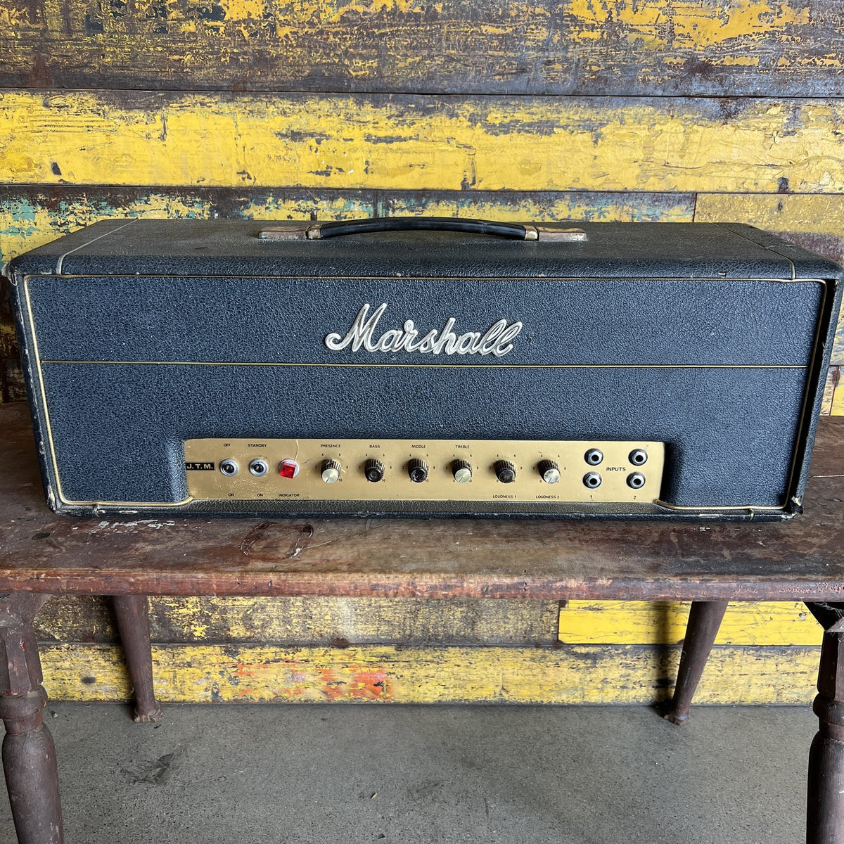 1967 Marshall JTM 50 "Black Flag" Plexi | Original Drake 784-128 & Vintage Tesla Blue Glass EL34s