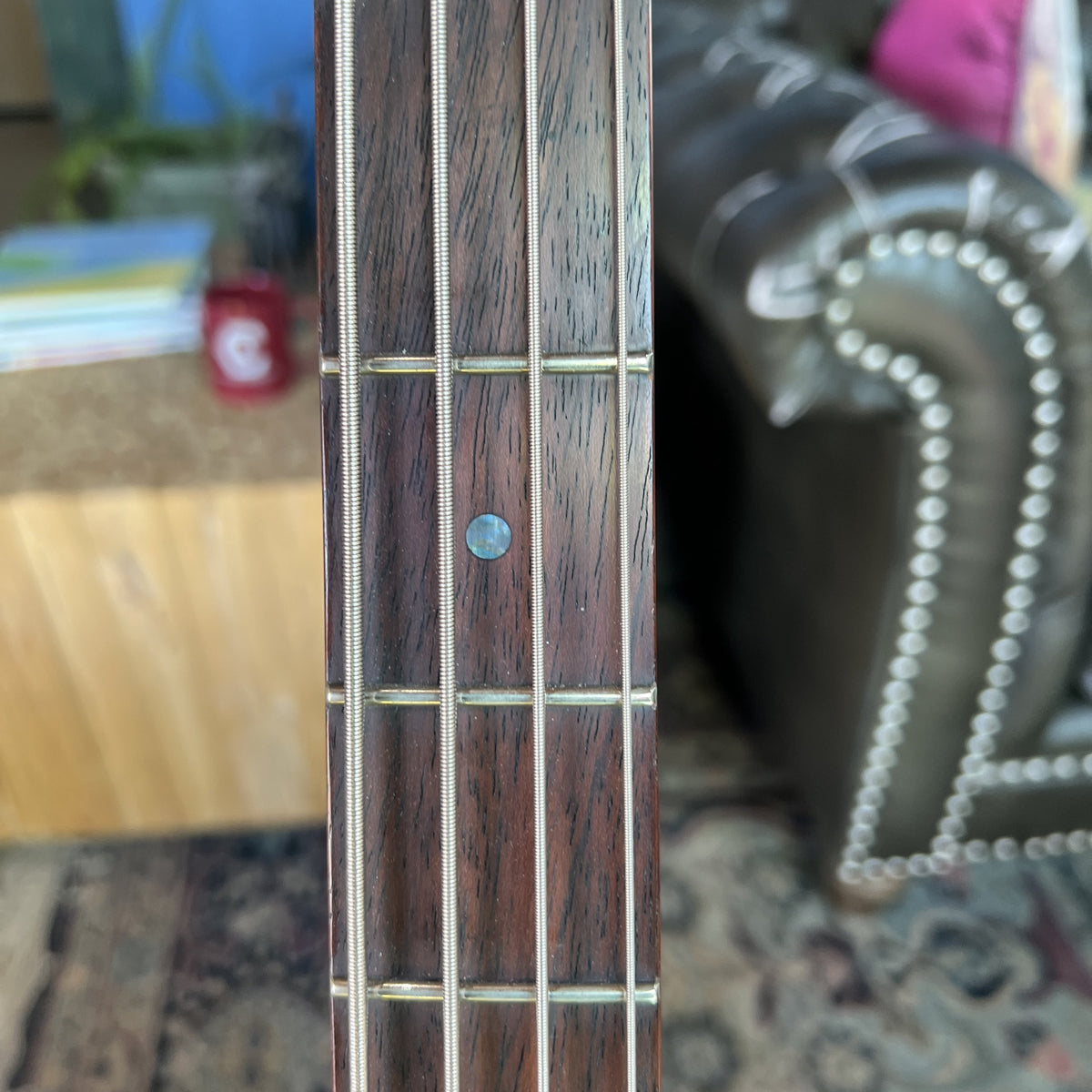 ESP LTD B-204SM Spalted Maple Bass Guitar – 4-String, Natural Satin