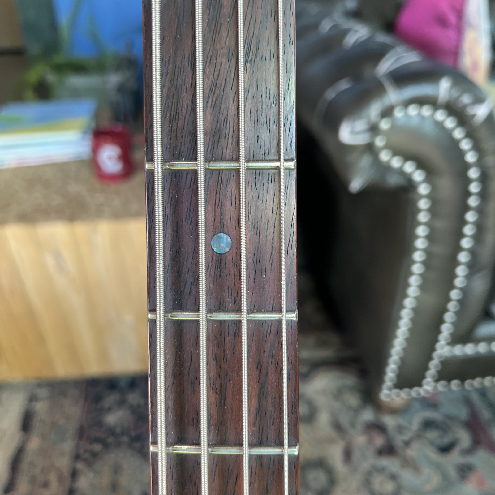 ESP LTD B-204SM Spalted Maple Bass Guitar – 4-String, Natural Satin