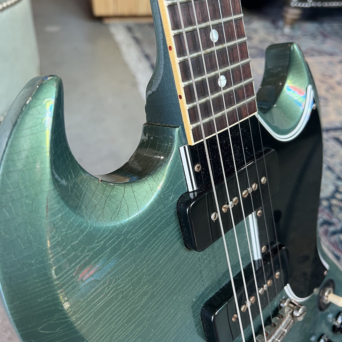 Gibson Custom Murphy Lab 1963 SG Special Reissue – Light Aged Antique Pelham Blue w/ Bigsby B5 (SN: 203423)
