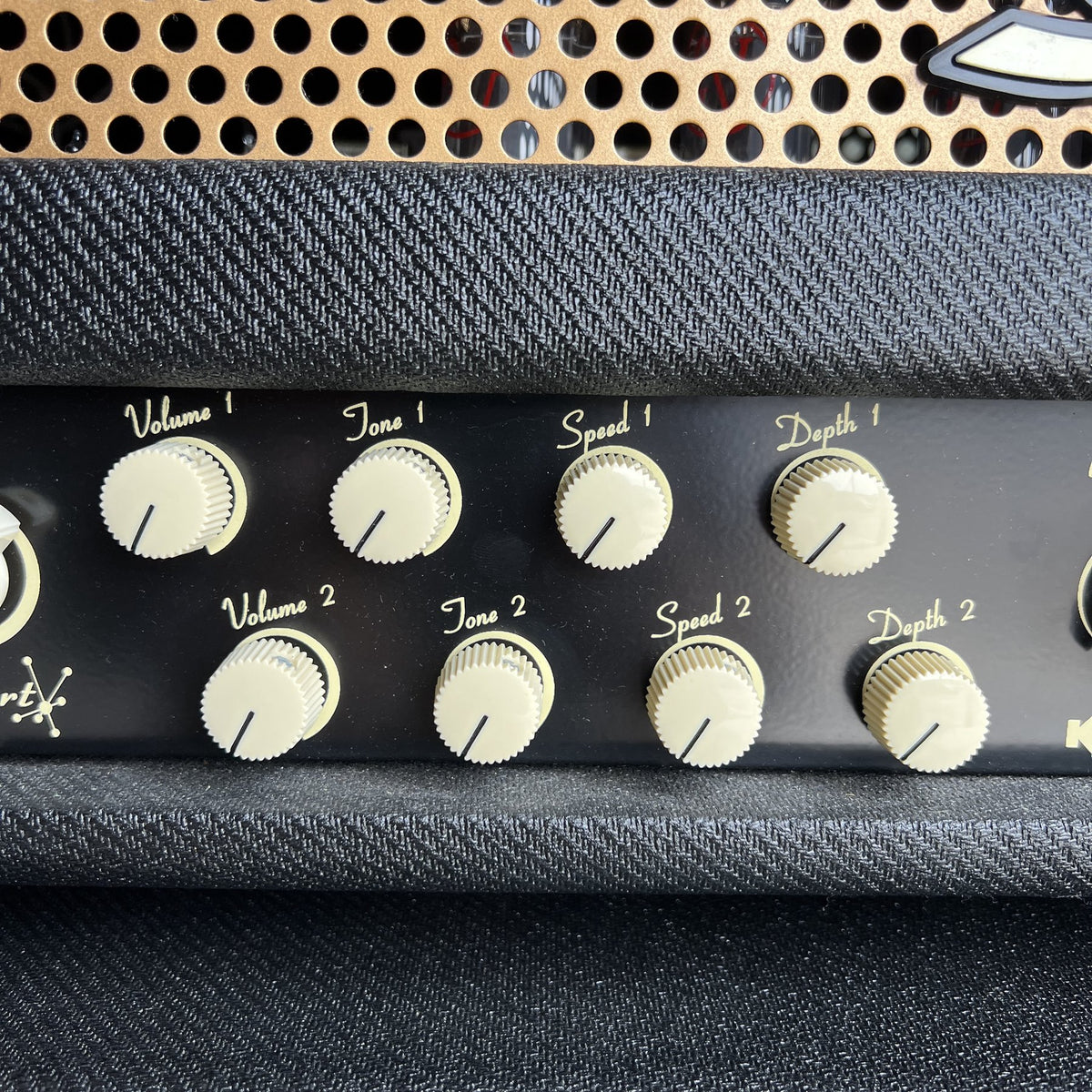 Swart Stereo Master 20 Head & Matching 2x12 Stereo Cabinet – Black Tweed (2019)