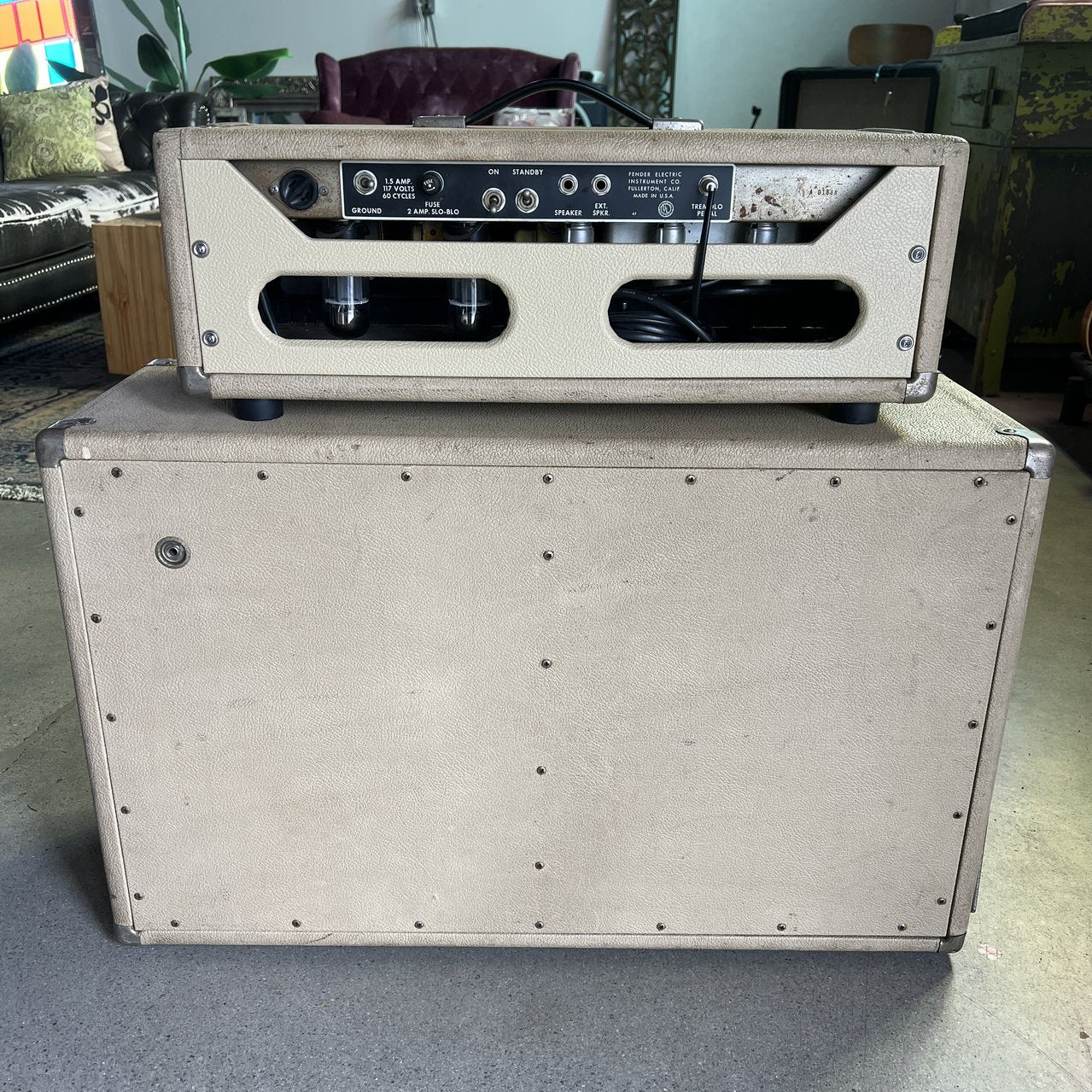 Vintage 1964 Fender Bandmaster w/2x12 Cabinet - Blonde