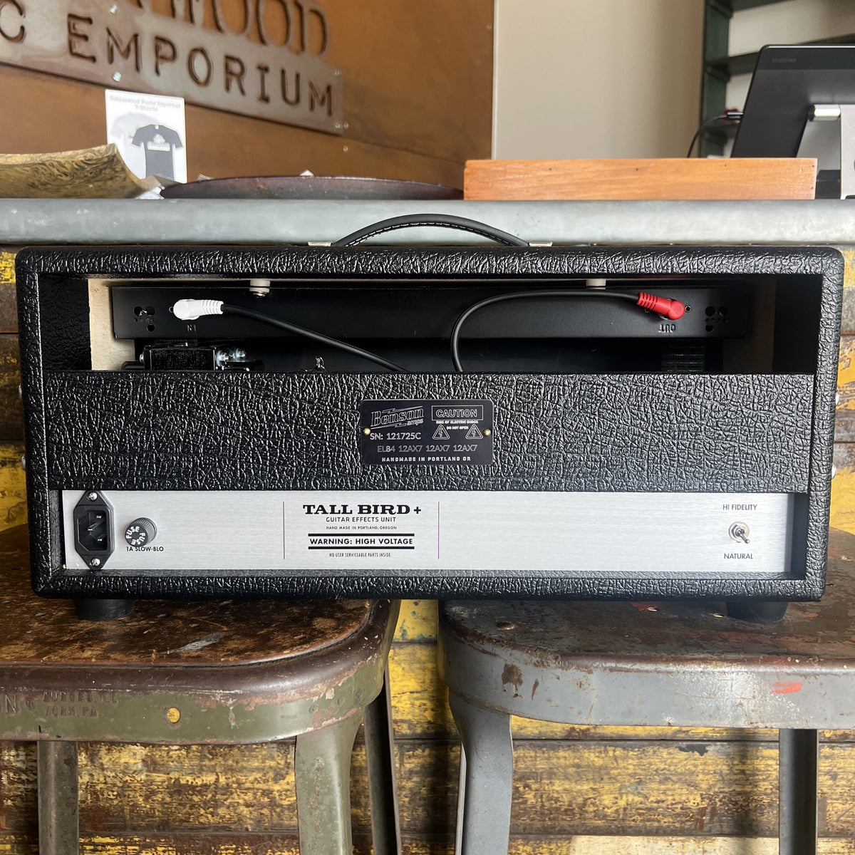 Benson Amps Tall Bird Plus Tube Reverb & Tremolo - Black & Silver