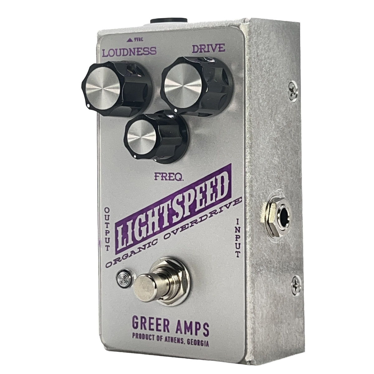 Greer Amps Lightspeed Organic Overdrive - Exclusive Silver/Purple Colorway