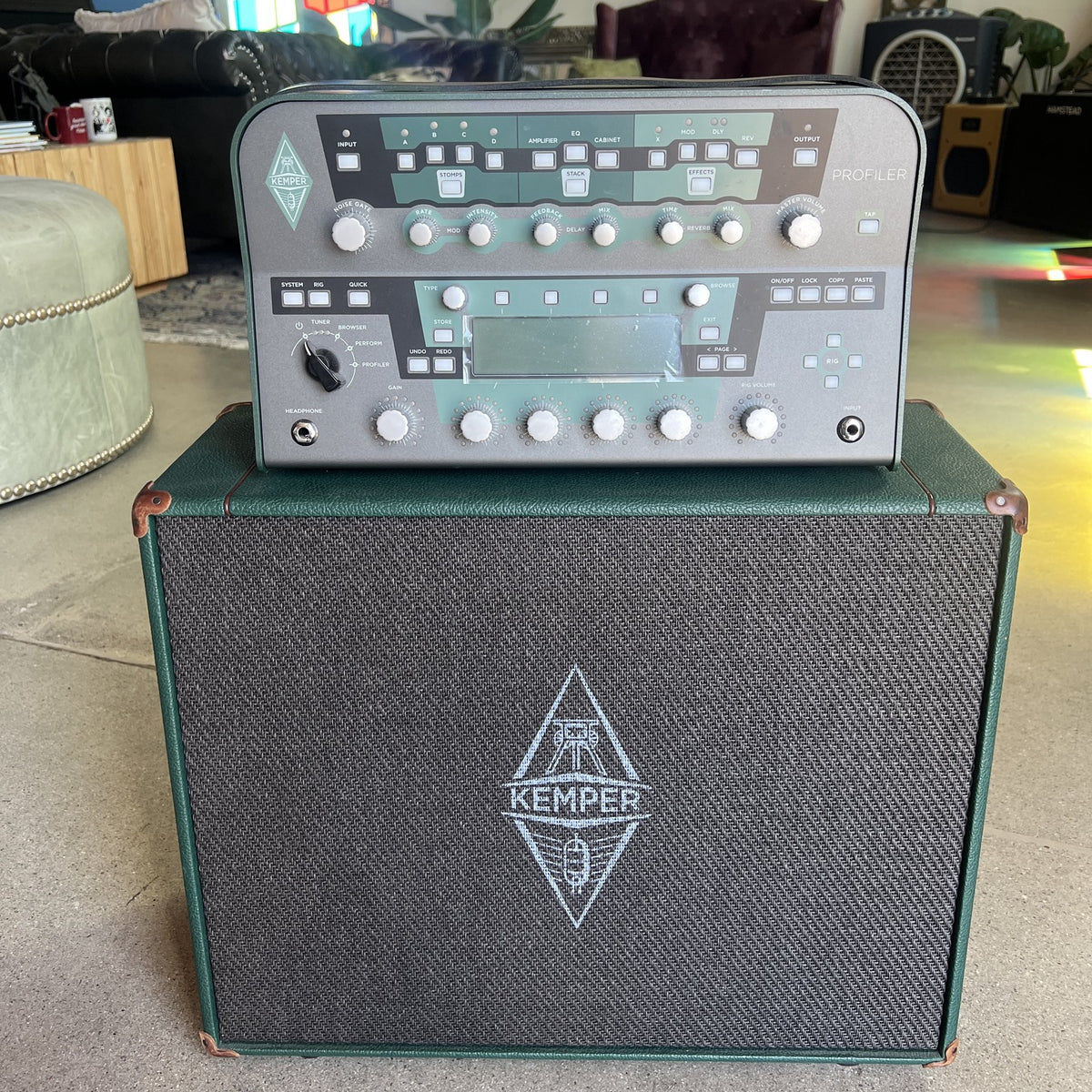 Kemper Profiler PowerHead MK1 &amp; Passive Kabinet K12K-200 Bundle - Green