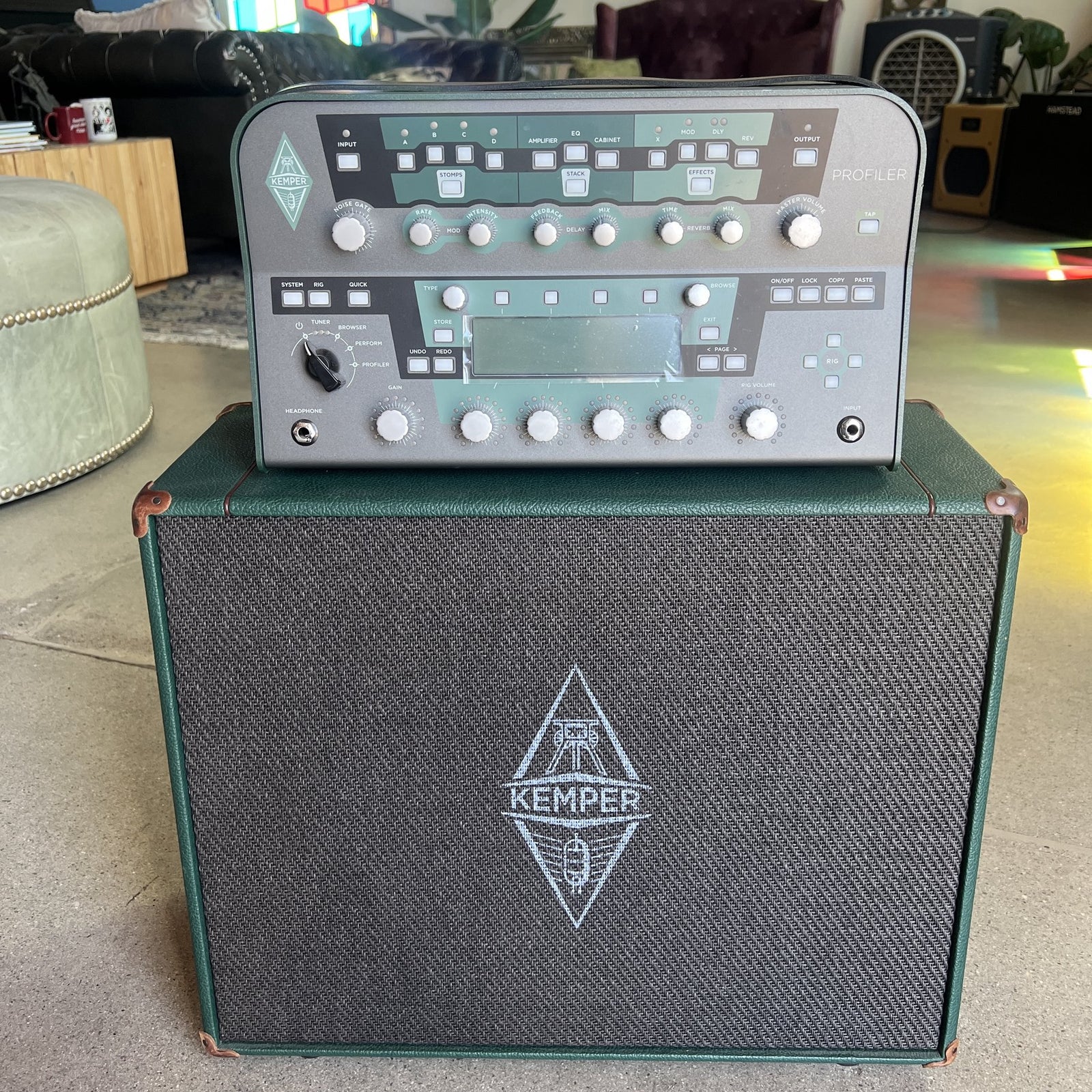 Kemper Profiler PowerHead MK1 & Passive Kabinet K12K-200 Bundle - Green