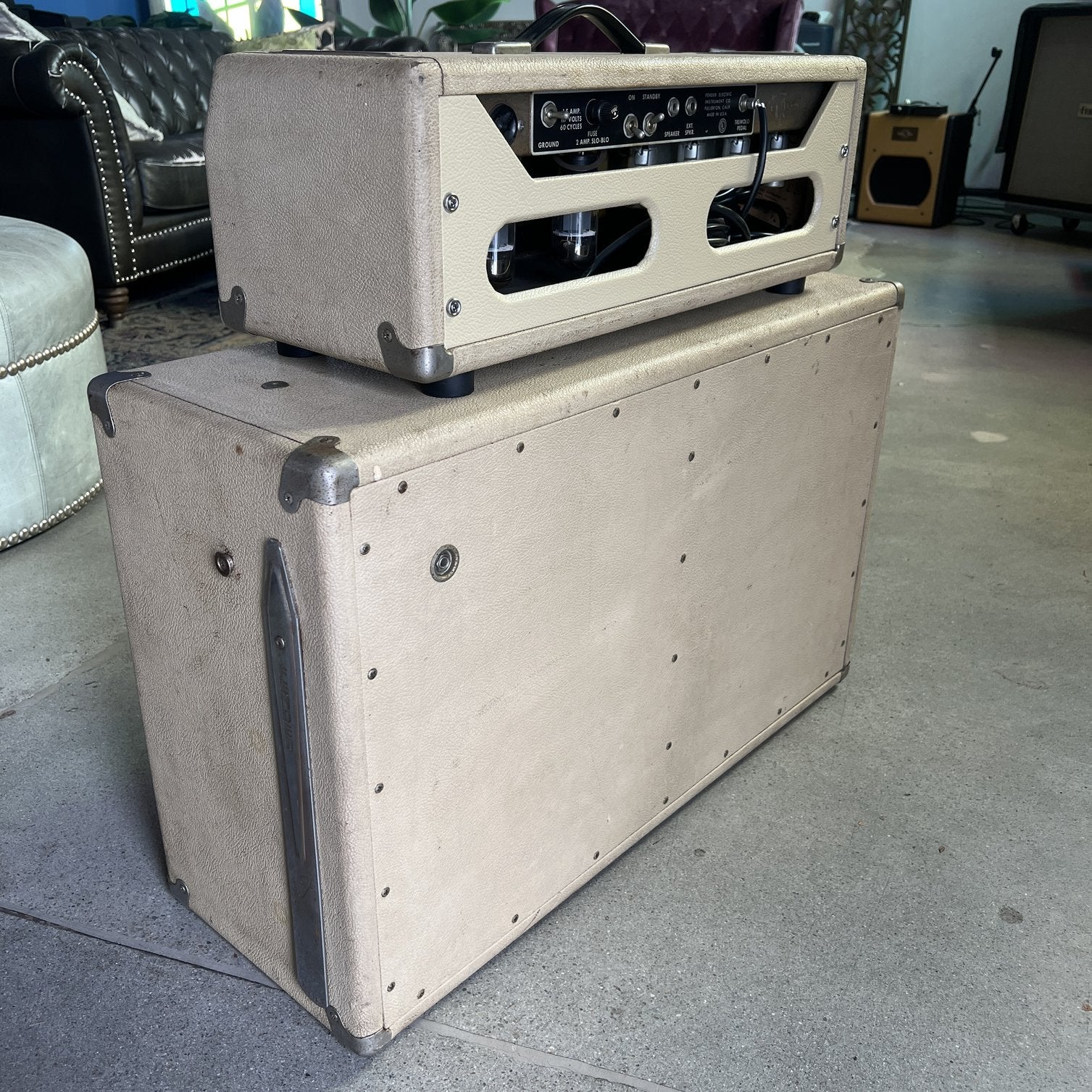Vintage 1964 Fender Bandmaster w/2x12 Cabinet - Blonde
