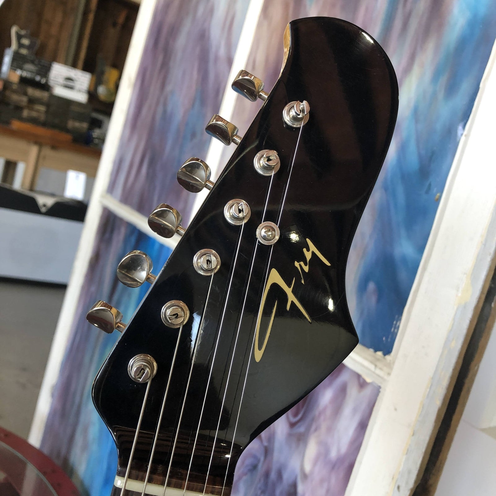 Fry Guitars SID - Misty Metallic Green Checked