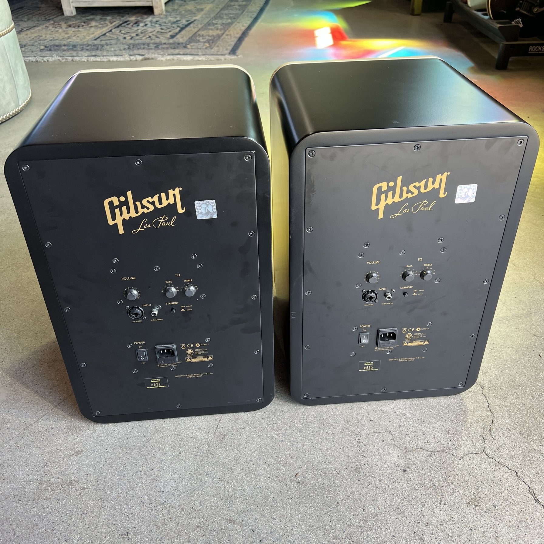 2015 Gibson Les Paul LP8CB-NA Limited Edition Studio Monitors - Cherry Burst