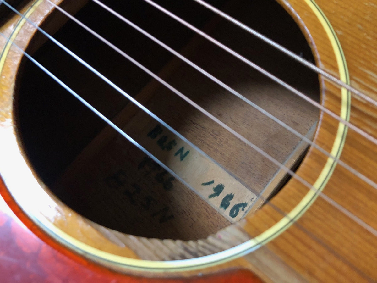 1966 Vintage Gibson B-25 N Left Handed Acoustic Guitar