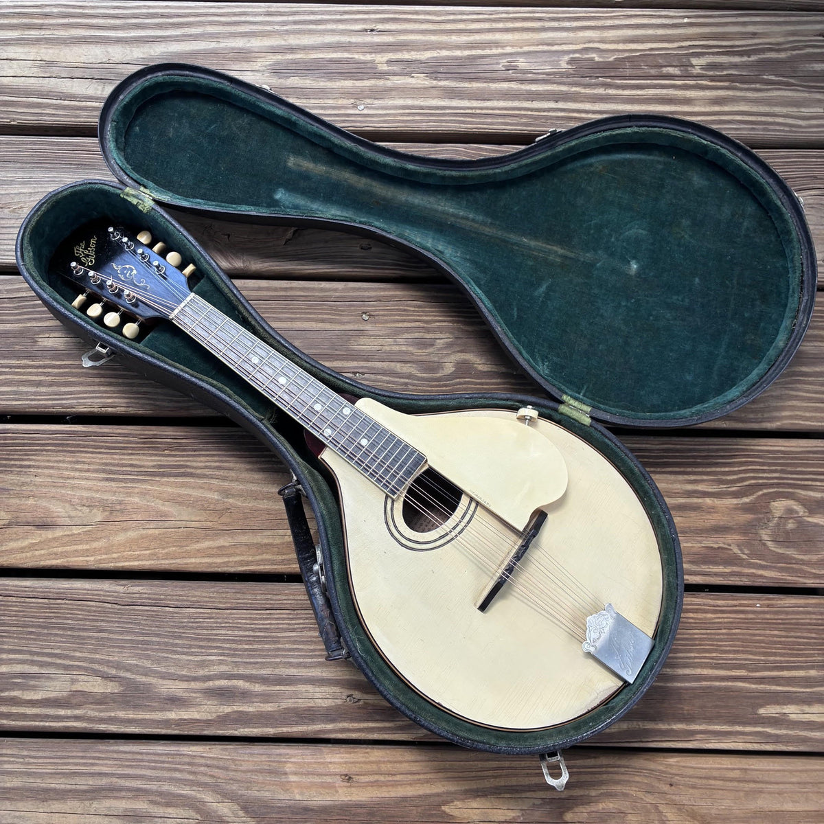 Vintage 1920 Gibson A-3 White Top Mandolin &amp; Casev